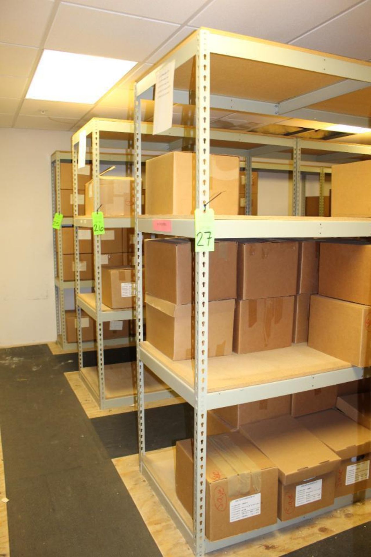 3 Sections of Shelving - no contents
