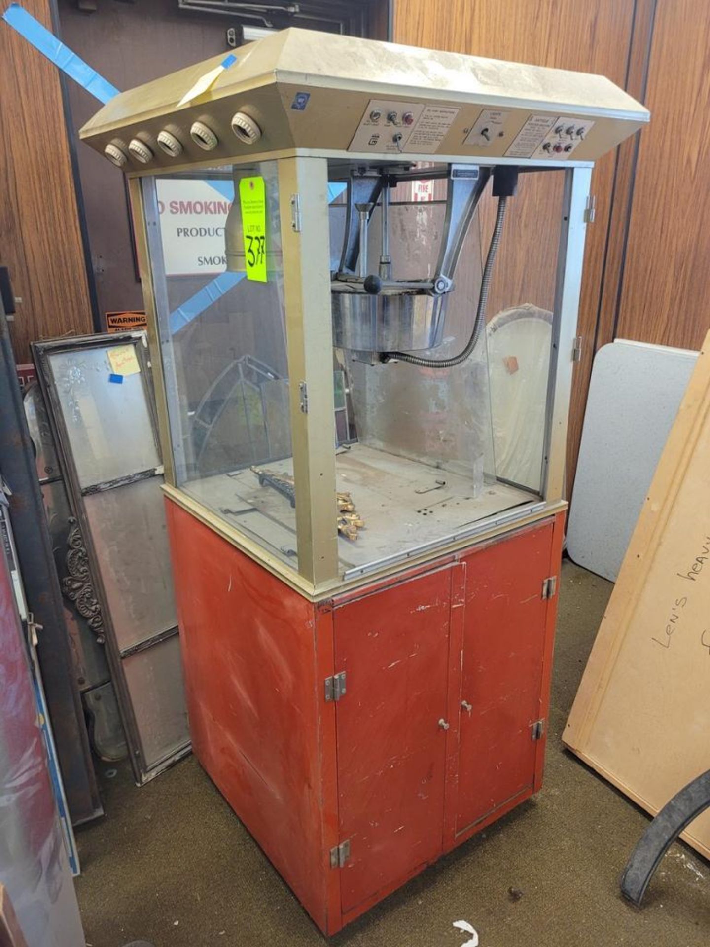 Gold Metal Model 2119 Antique Popcorn Machine