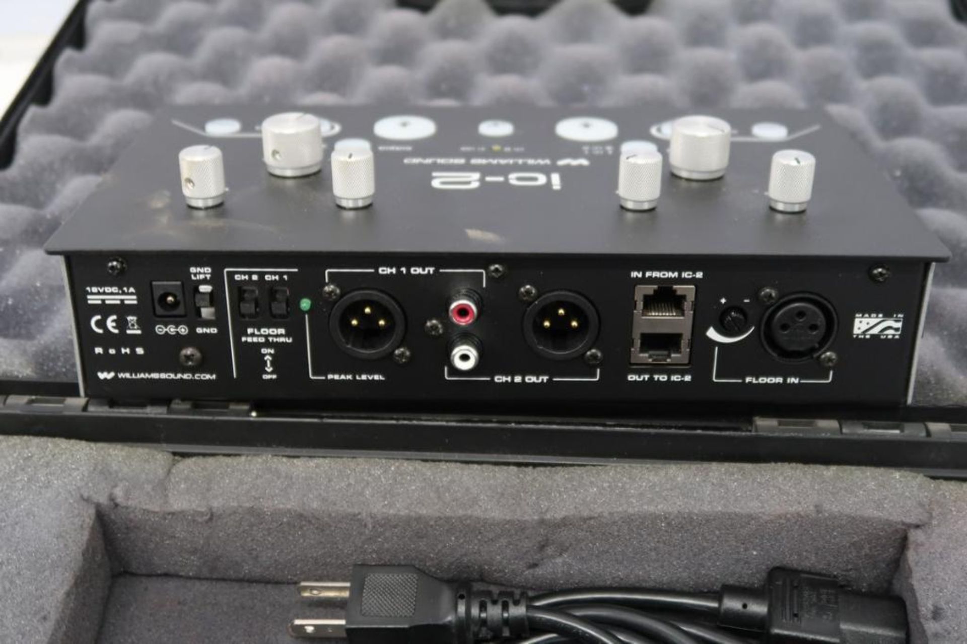 Williams Sound IC-2 Inerpreter Control Console with Doskocil Hard Plastic Case - Image 4 of 6