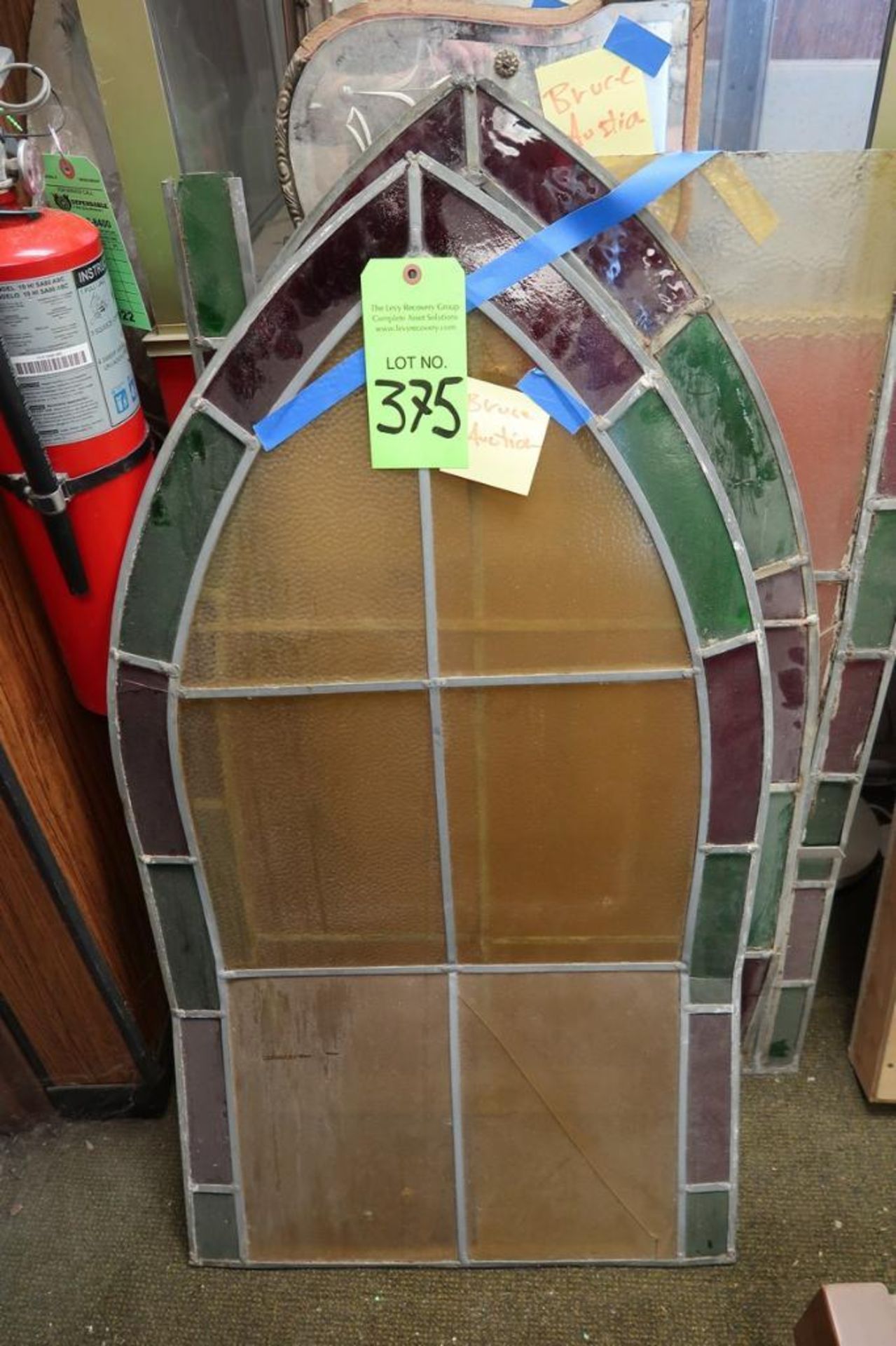 Lot of 3 Stained Glass Windows