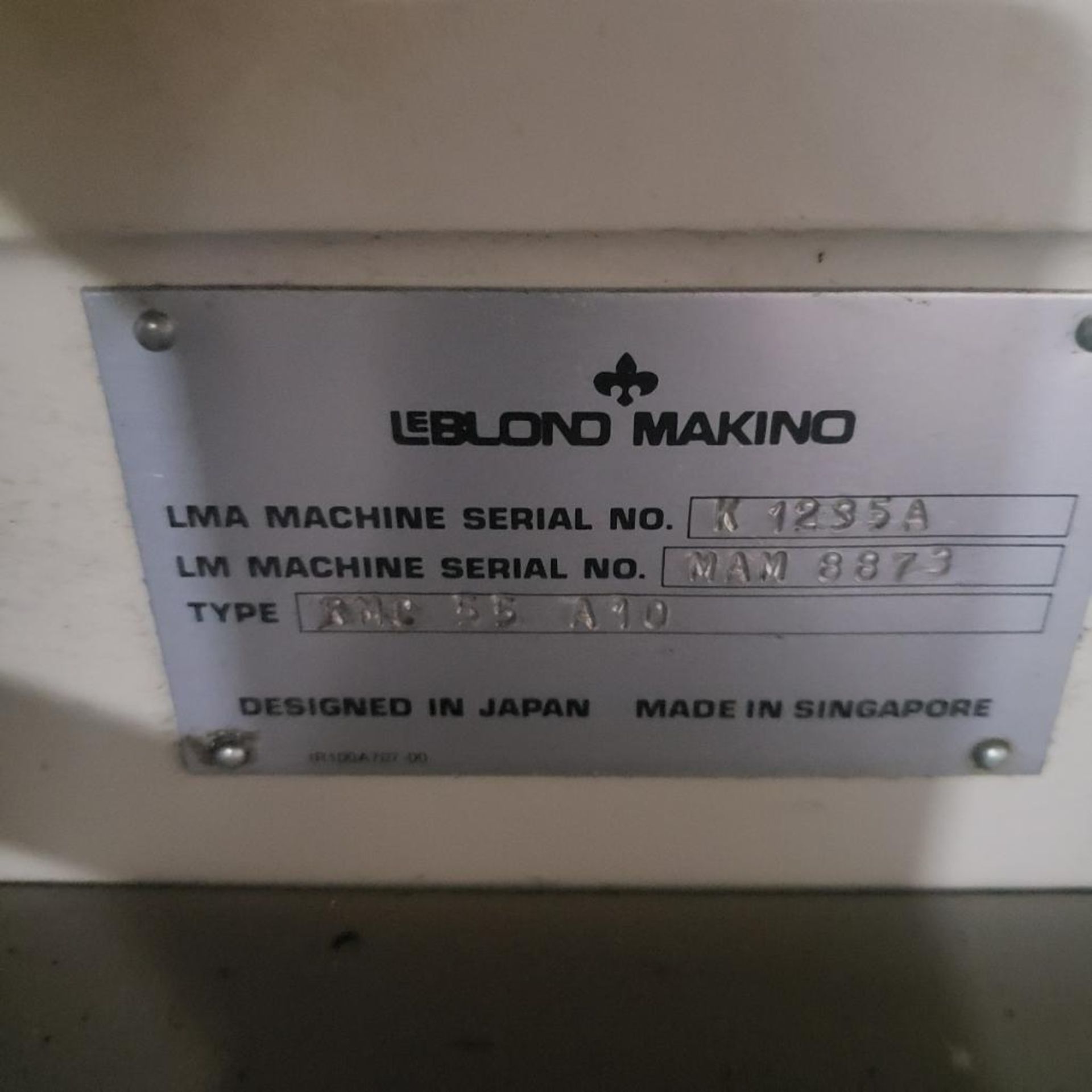 Leblond Makino 55A CNC Vertical Machining Center - Image 10 of 10