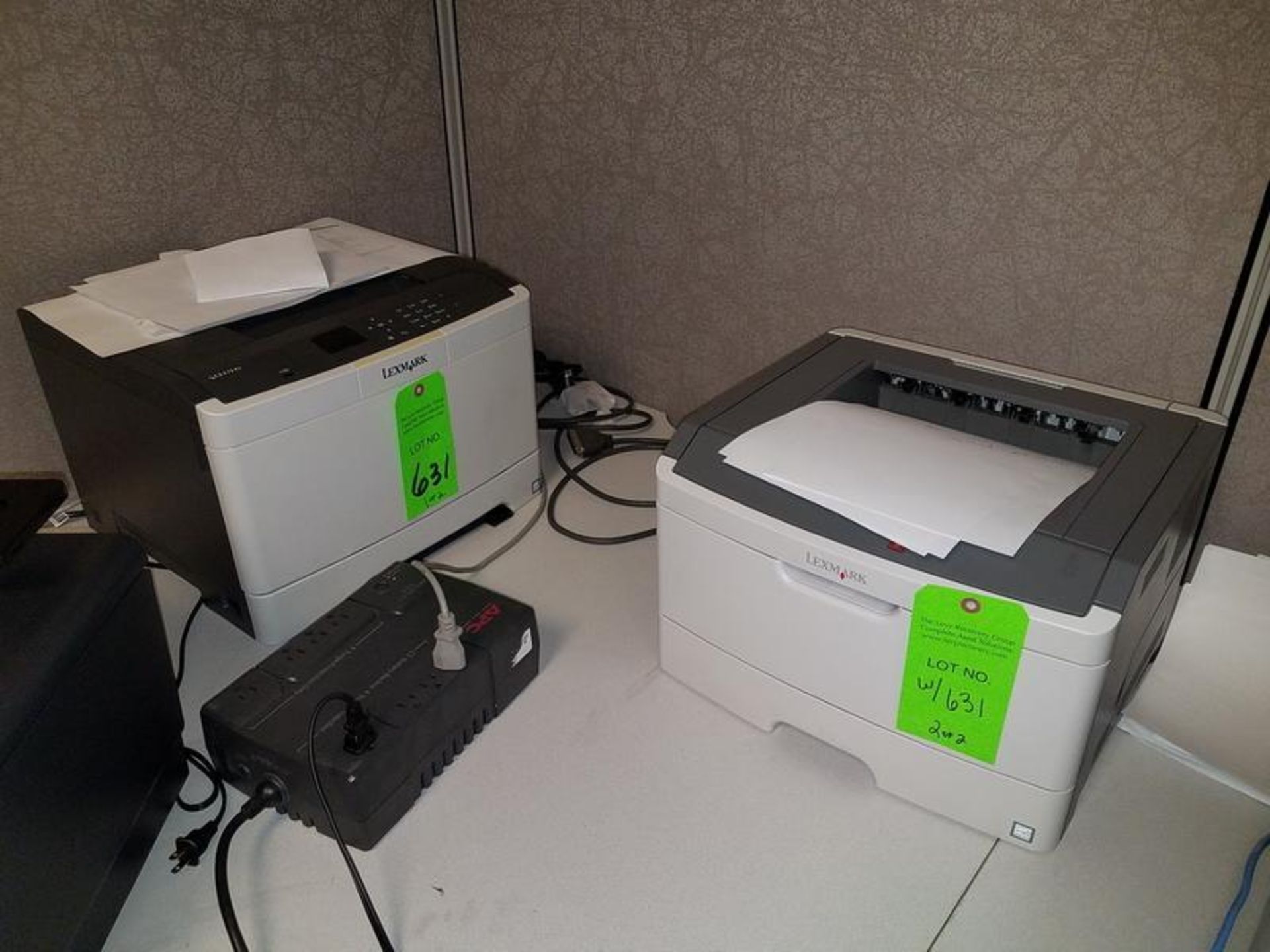 Lot (2) Assorted Lexmark Laser Printers