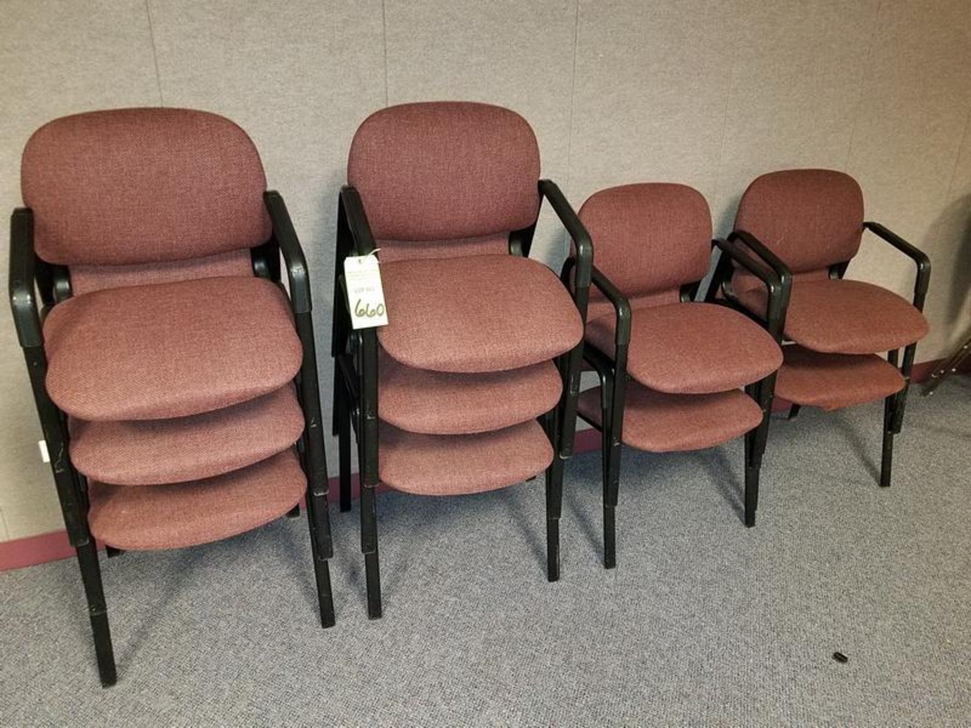 Lot (10) Matching Upholstered Arm Chairs