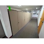 Lot of (6) Sections of 2-Door Storage Cabinets