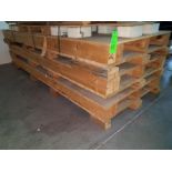 Lot of (6) Heavy Duty Wood Pallets, 48" x 125"