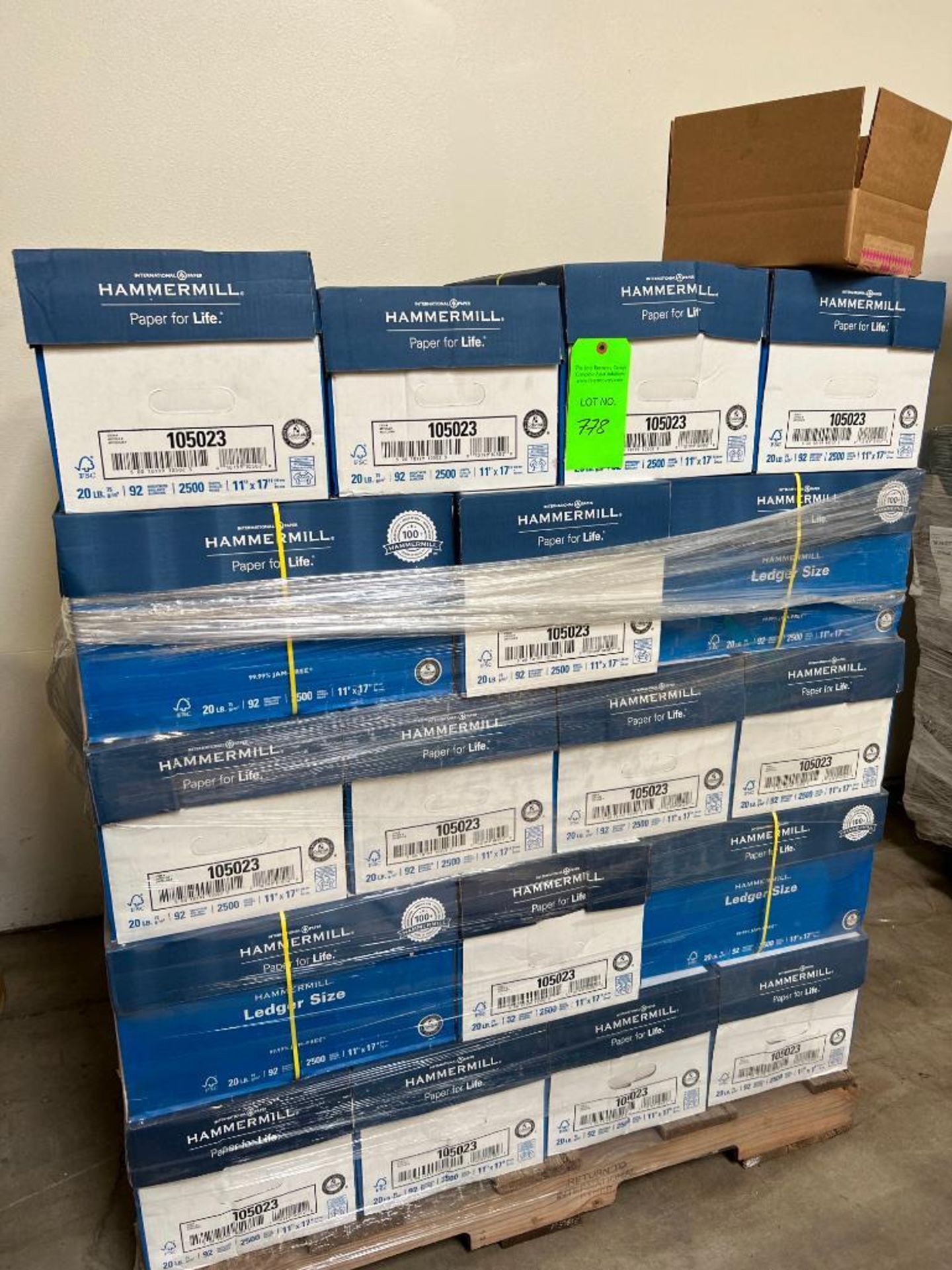Lot of (25) Boxes of HAMMERMILL 11" X 17" Print Paper