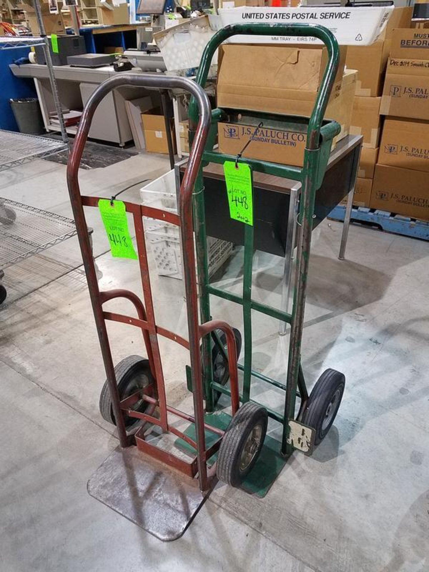 Lot of (2) 2-Wheel Hand Trucks