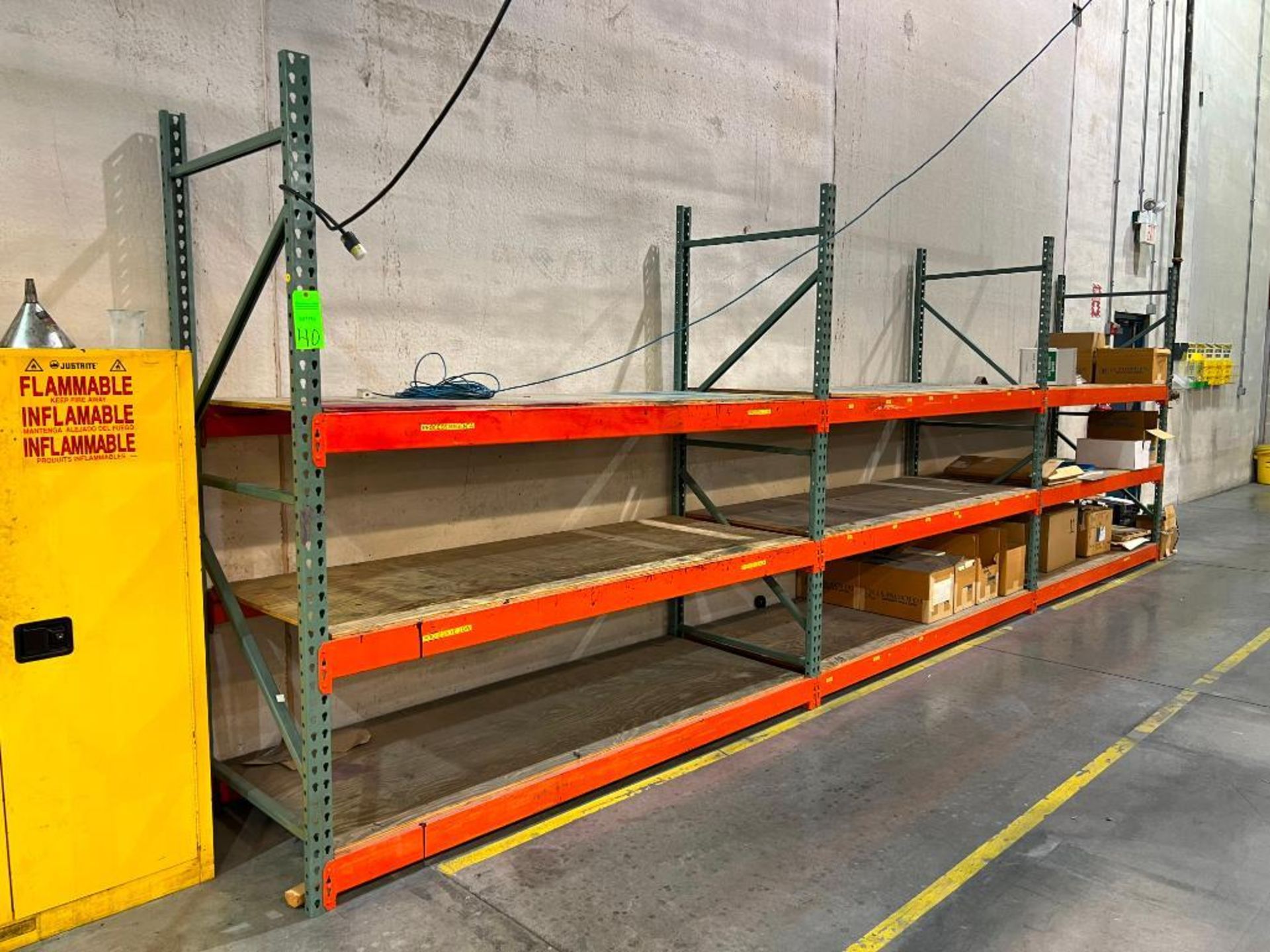 Lot of (3) Sections of Pallet Racking