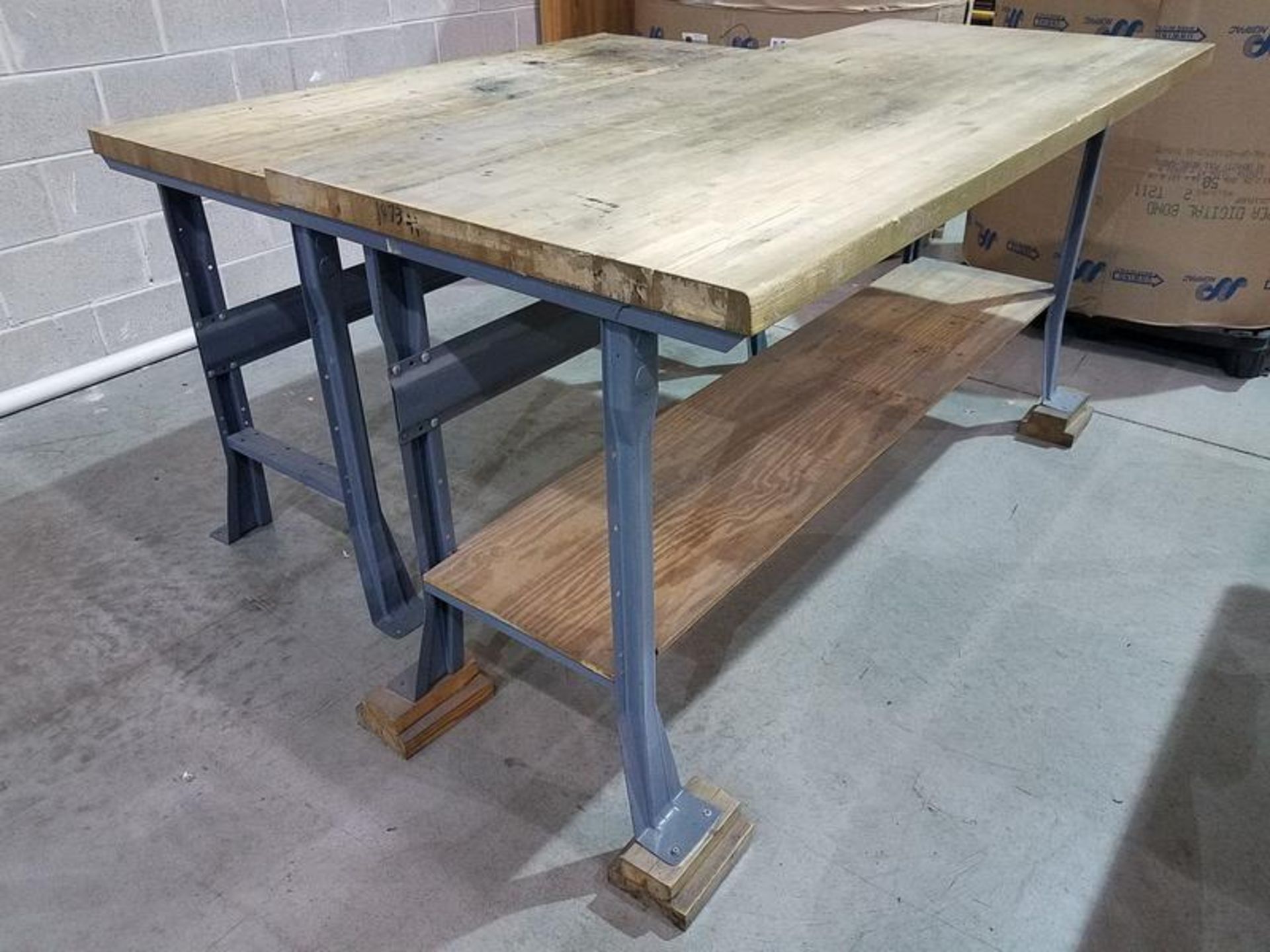 Lot of (2) Assorted Maple Top Workbenches - Image 2 of 2