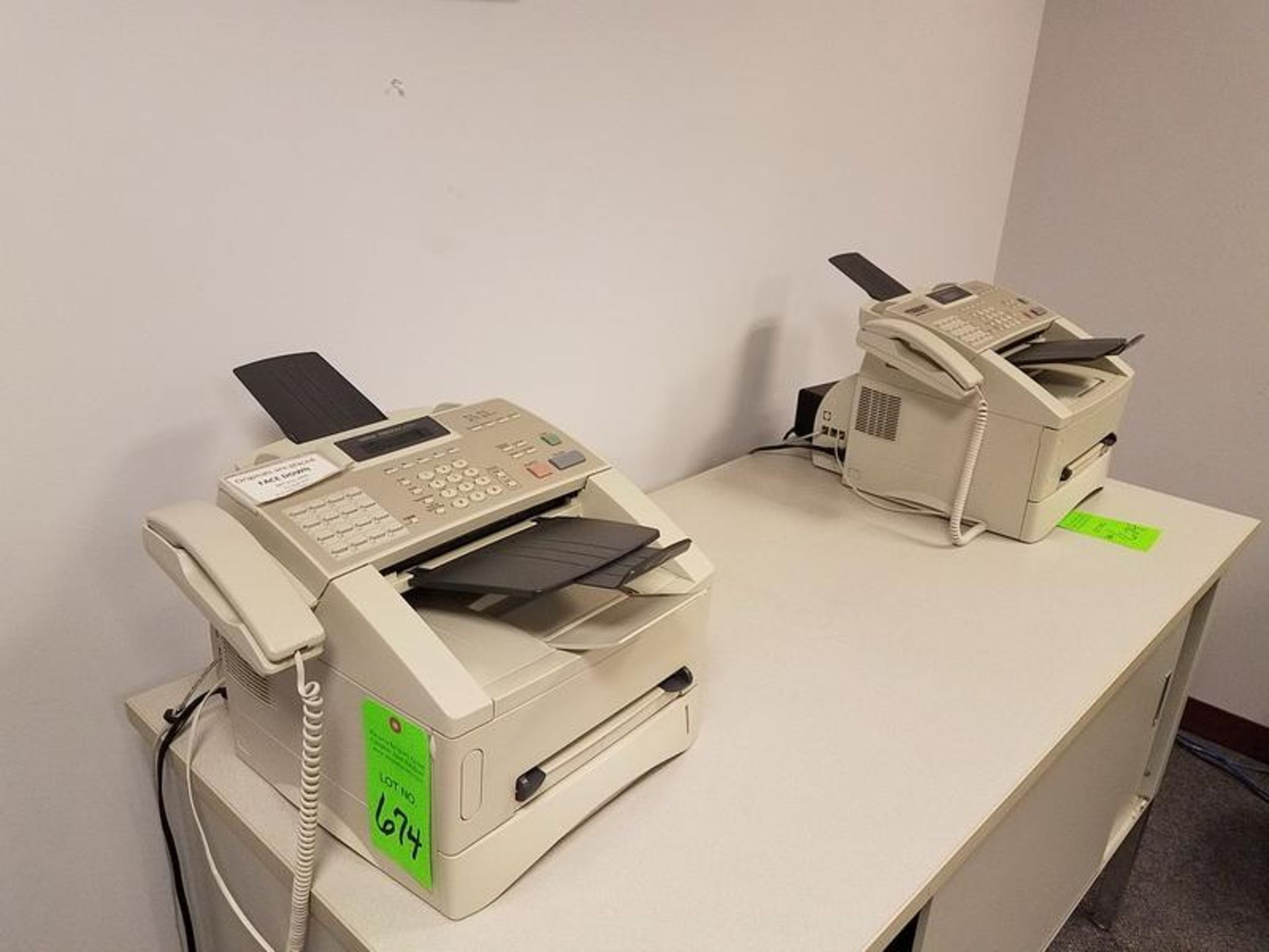 Lot of (3) Brother IntelliFAX Facsimile Machines - Image 2 of 2