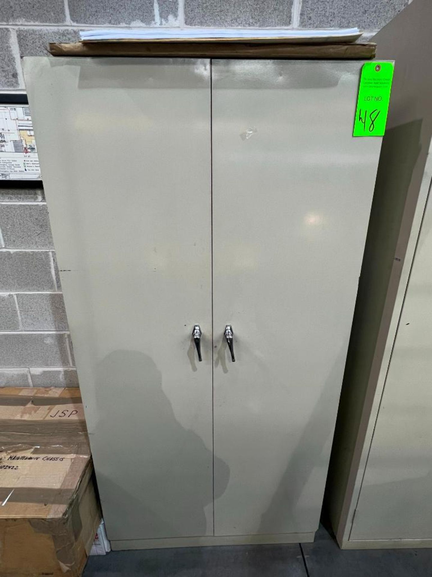 (1) 18'' W X 36'' L 70'' H 2-Door Storage Cabinet