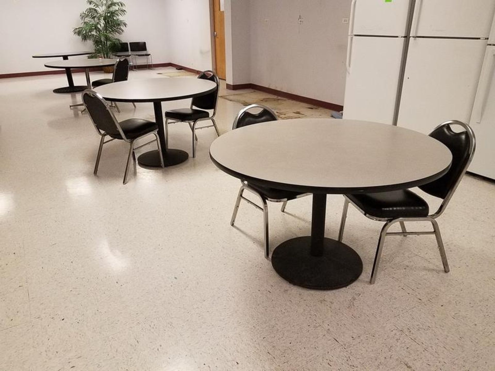 Lot of (4) Cafeteria Tables, 48 in. Dia. - Image 2 of 2