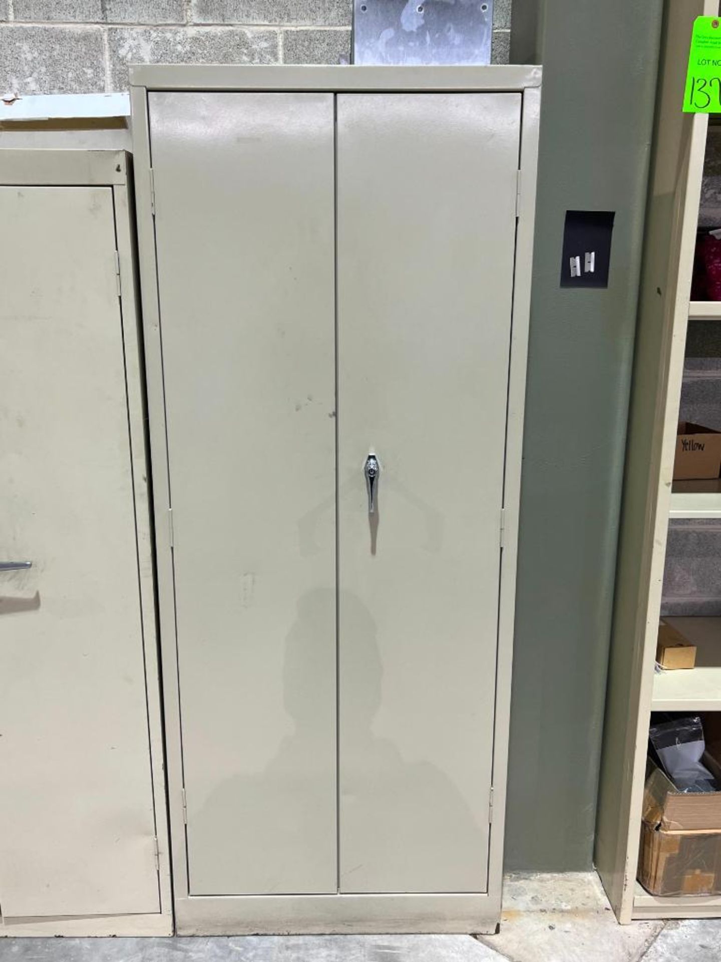Lot of (2) Various Size 2-Door Storage Cabinets - Image 4 of 5