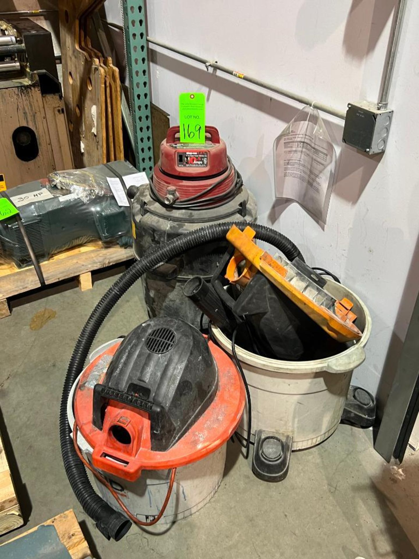 Lot of (3) Assorted Shop Vacuums - Image 2 of 2