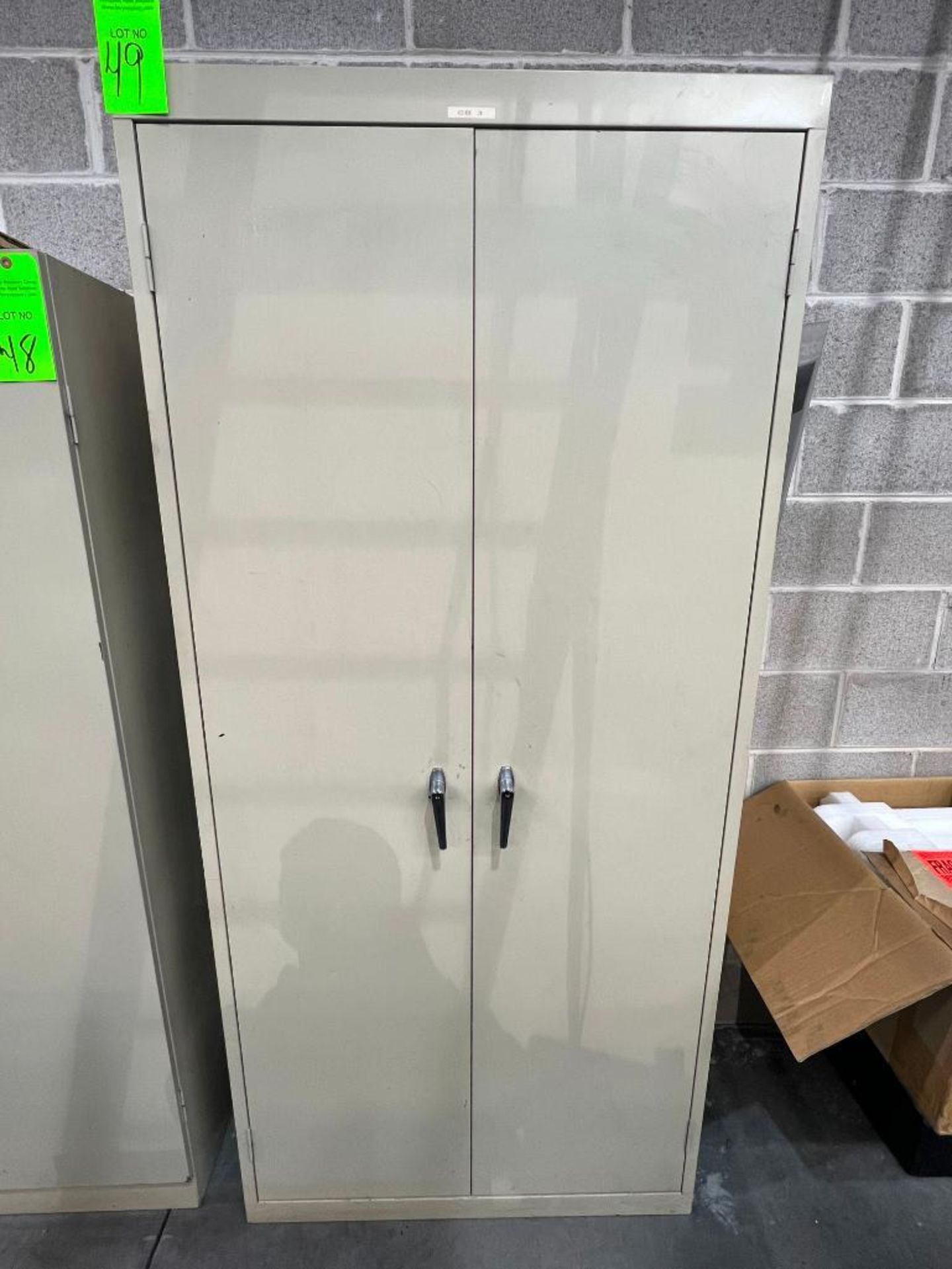 (1) 18'' X 36'' L X 78'' H 2-Door Storage Cabinet