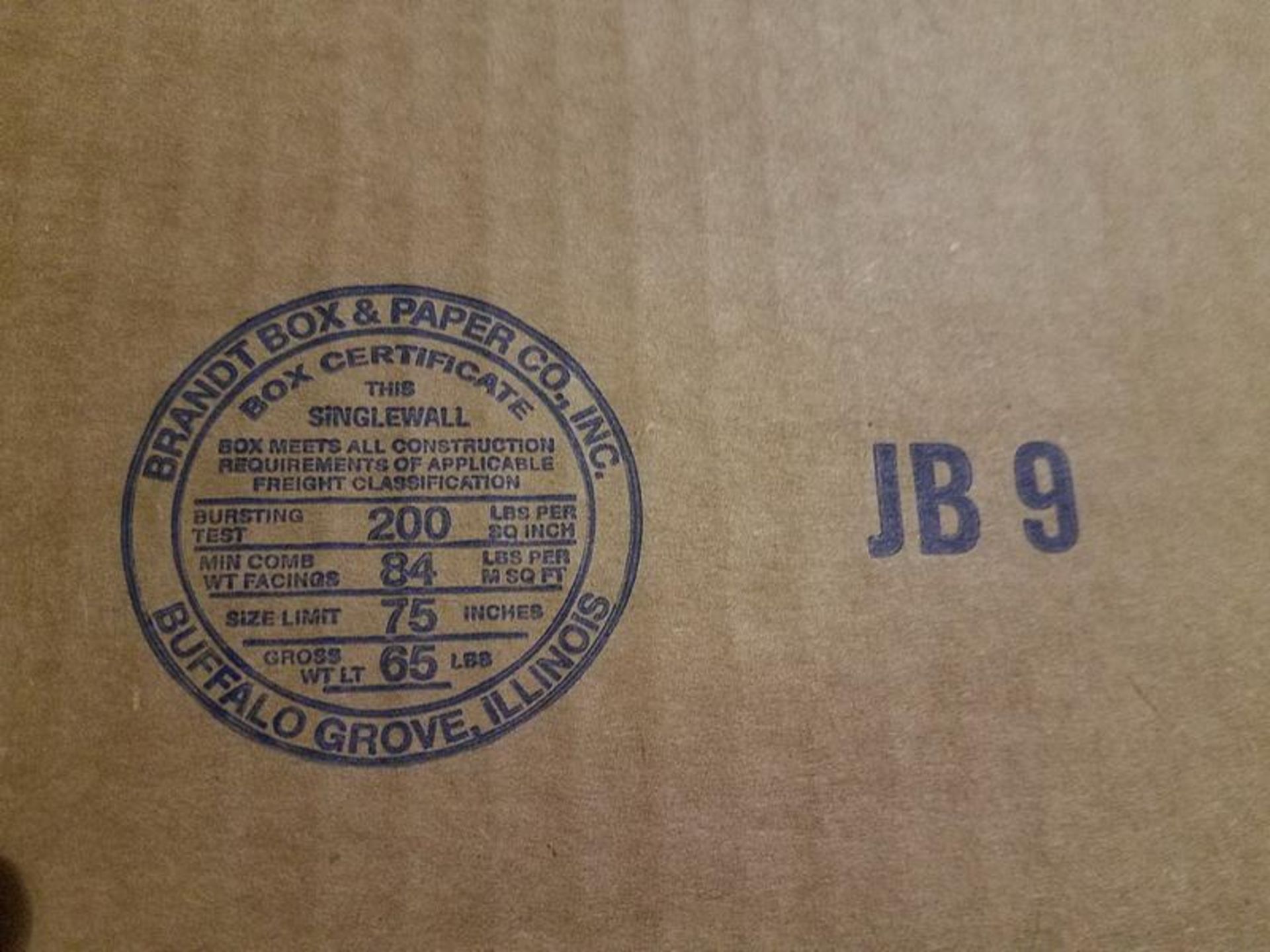 Lot Assorted Corrugated Boxes, JSP-JB9 & JSP-LB6 - Image 6 of 7