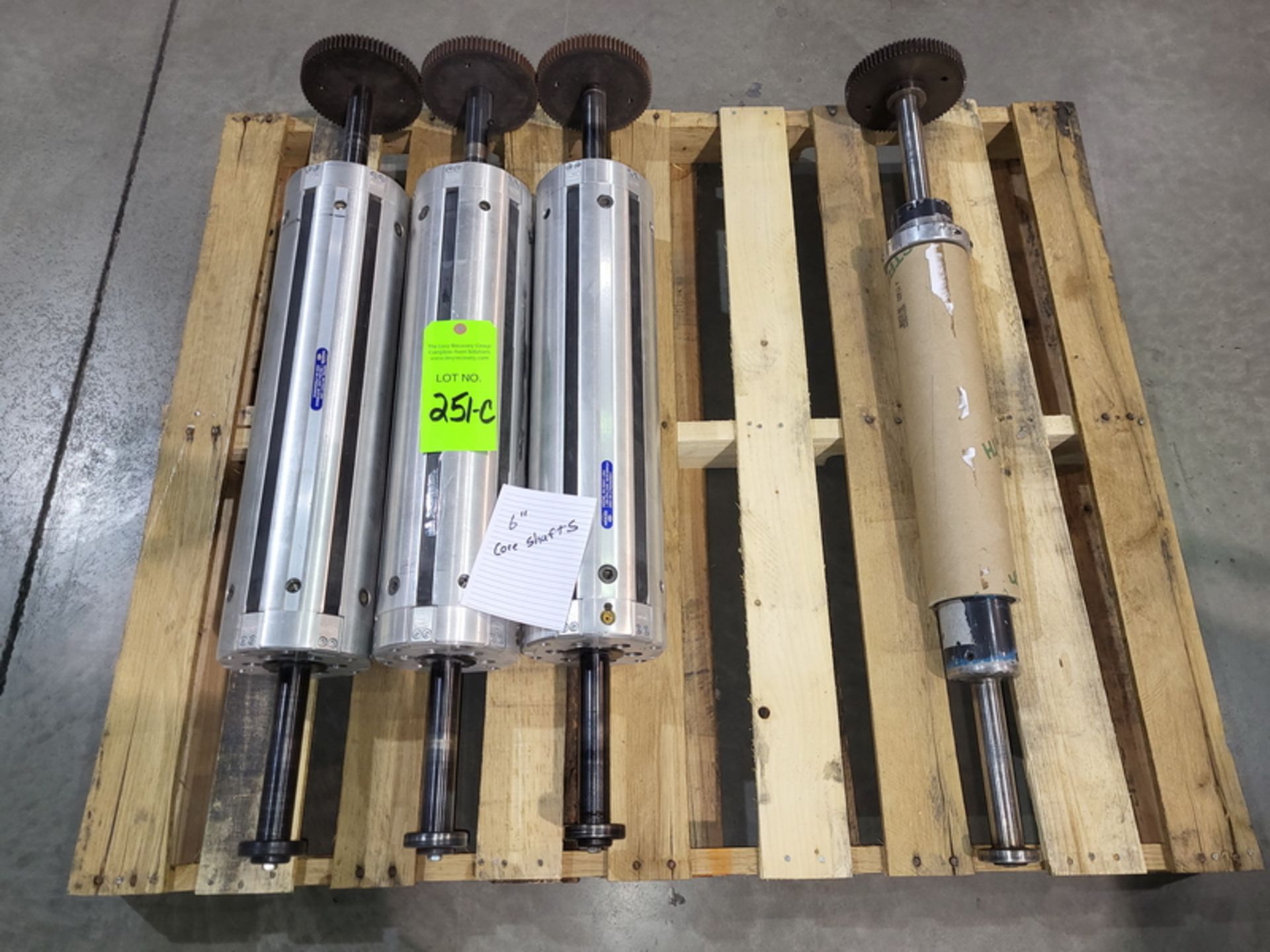 Lot of (4) Spare Core Shafts, Includes (3) 6 in. & (1) 3 in.