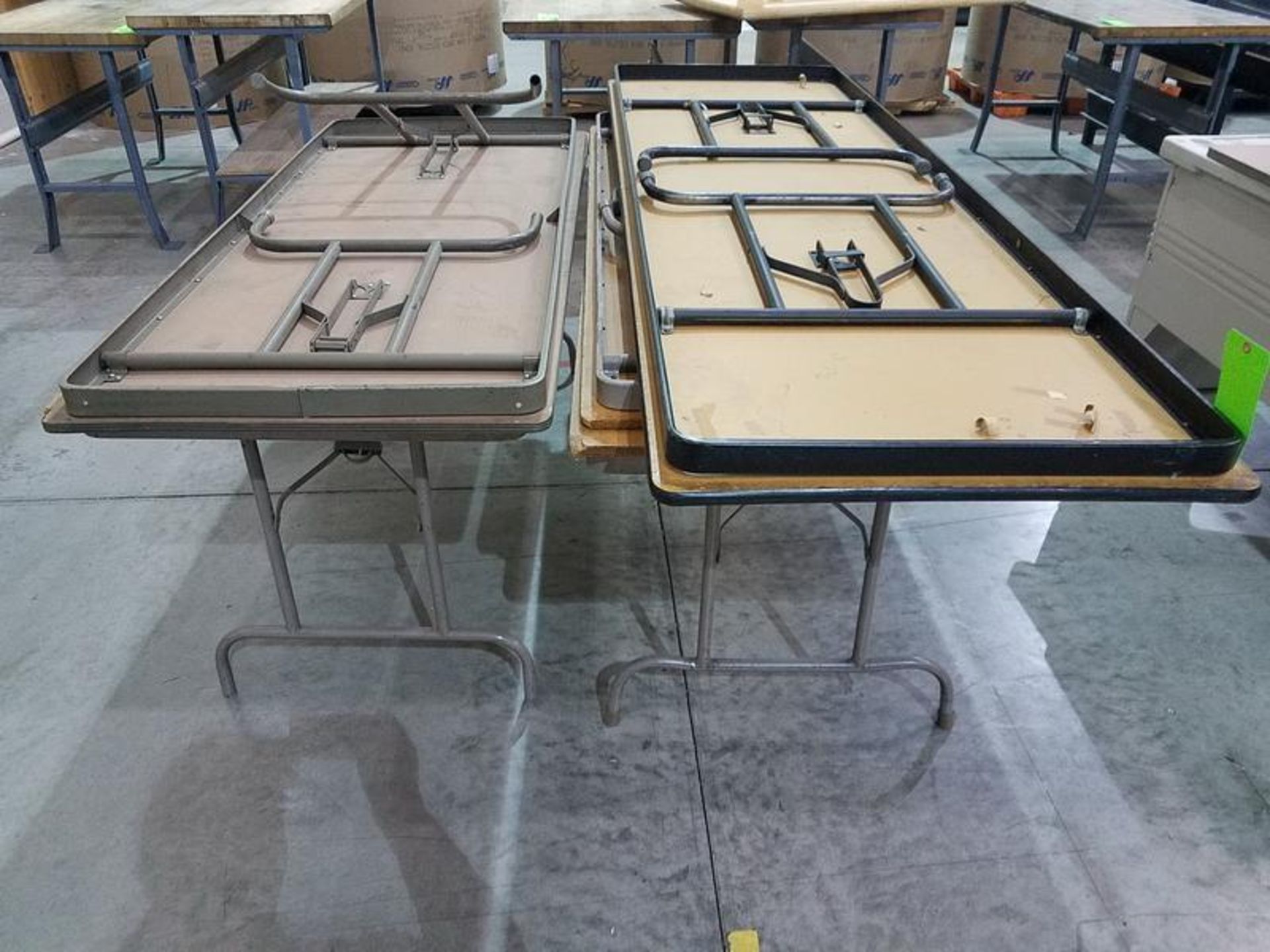 Lot of (5) Assorted Folding Tables