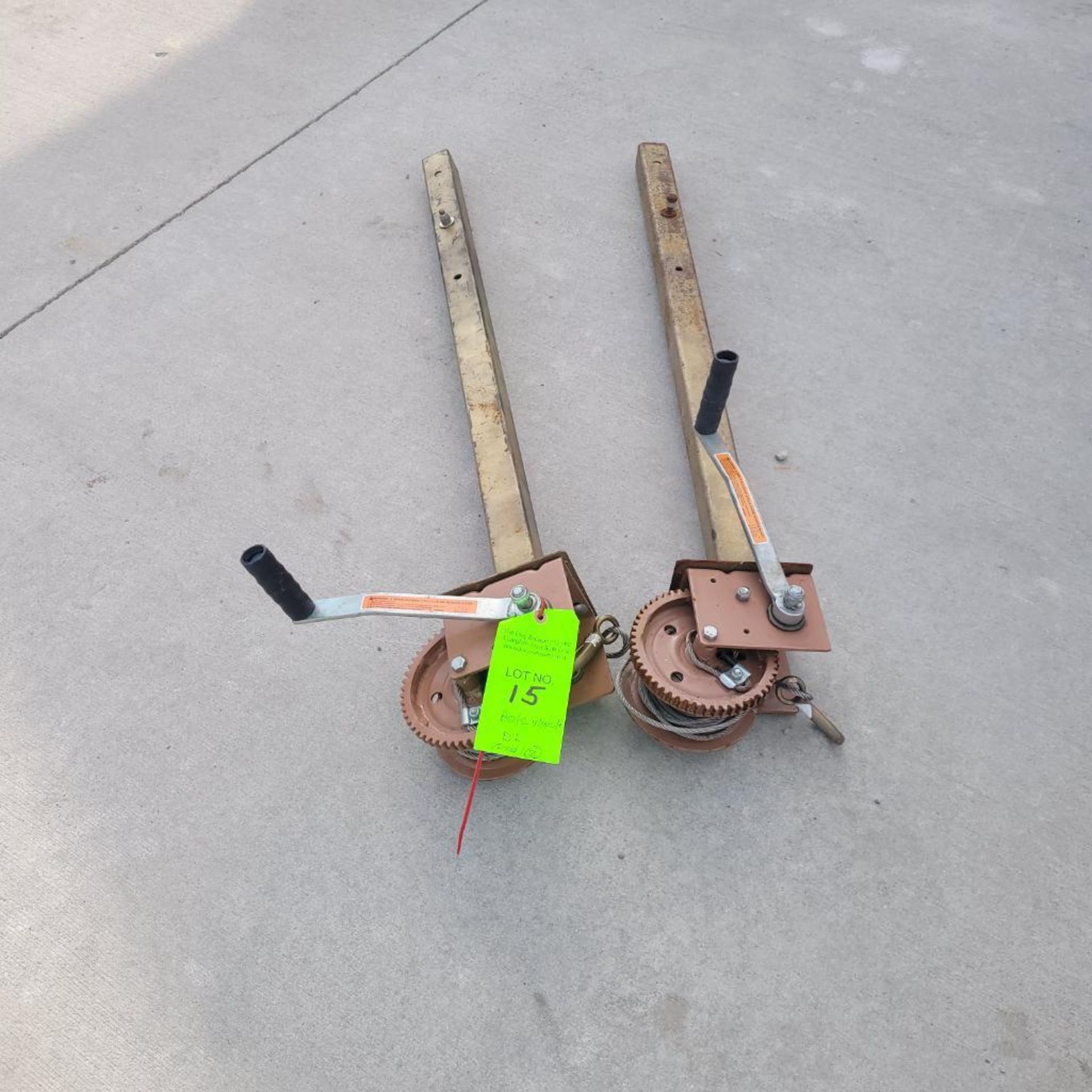 Lot of (2) DL Pole Winch