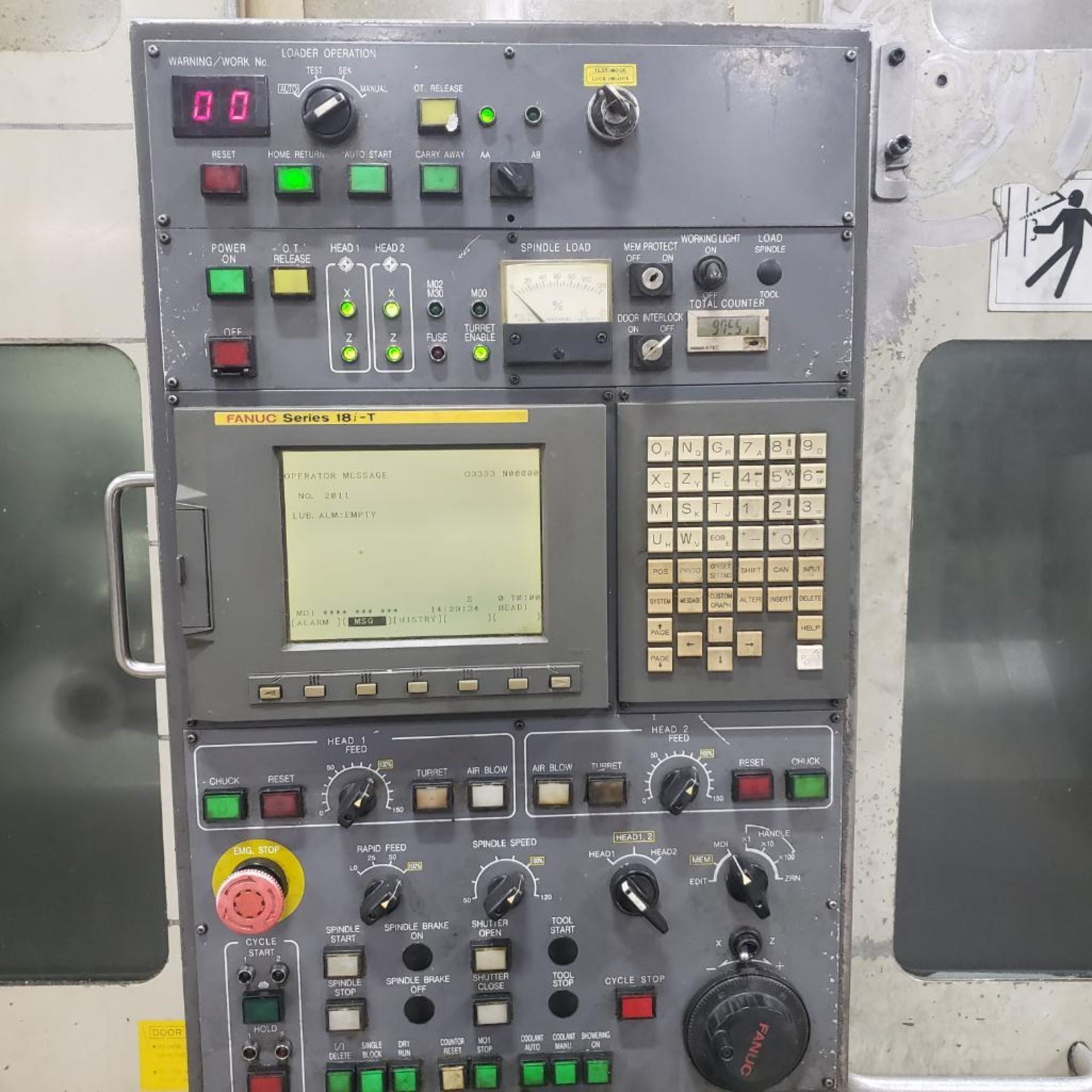 2002 KITAKO MT2-200W DUAL SPINDLE CNC LATHE - Image 8 of 9