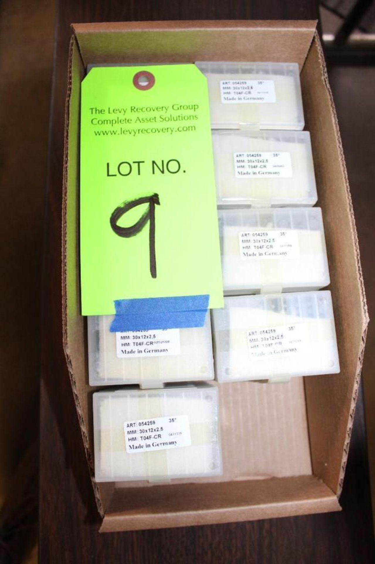 Lot of (45) Boxes of ART: 054259 35* 30x12x2,5 HM:T04F-CR, Carbide Replacement Inserts