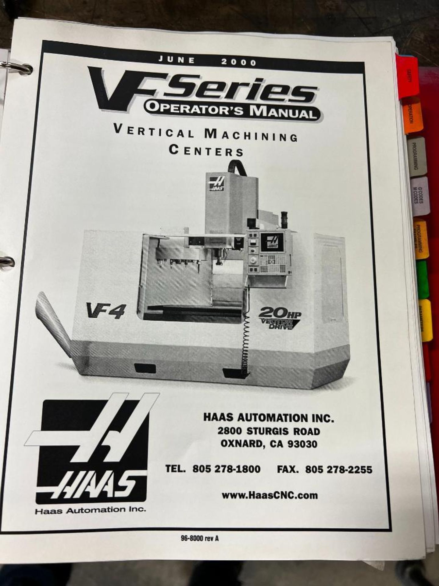 2000 Haas VF-3 3-Axis Cnc Vertical Machining Center - Image 12 of 12