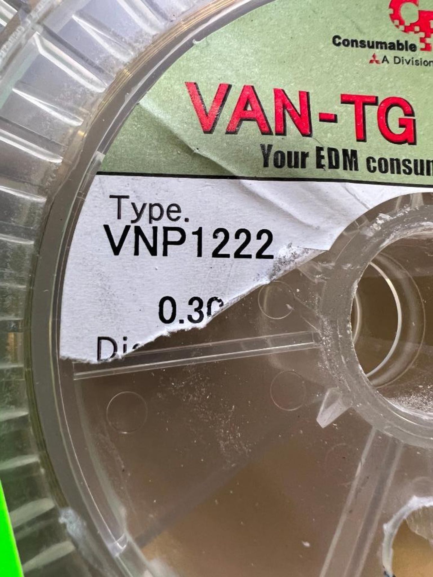 Lot of (2) Spools CPG Van-TG Type VNP 1222 Brass NP Wire For EDM - Image 3 of 3