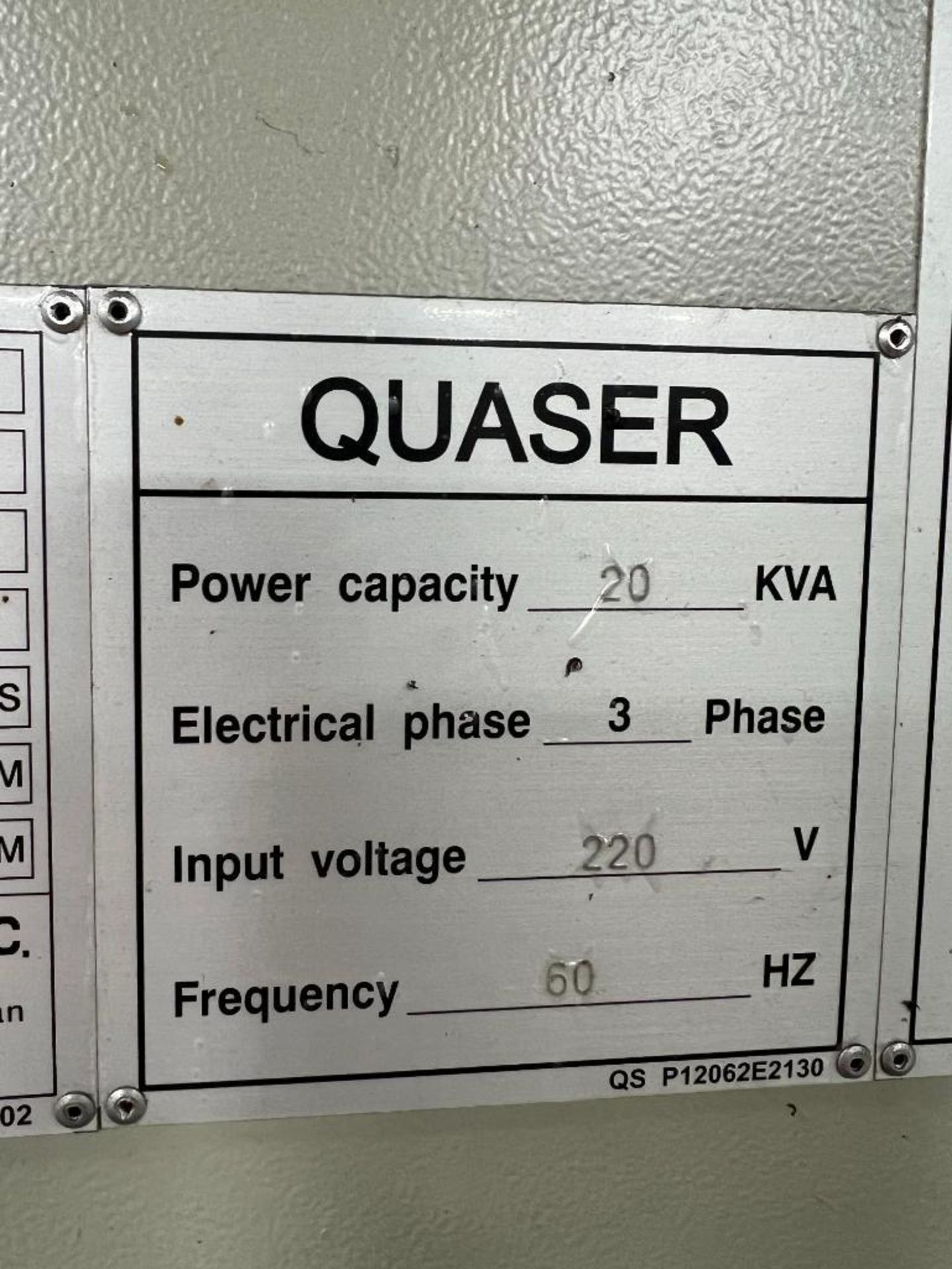 QUASER MV184 C/10C 3-Axis CNC Vertical Machining Center - Image 10 of 13