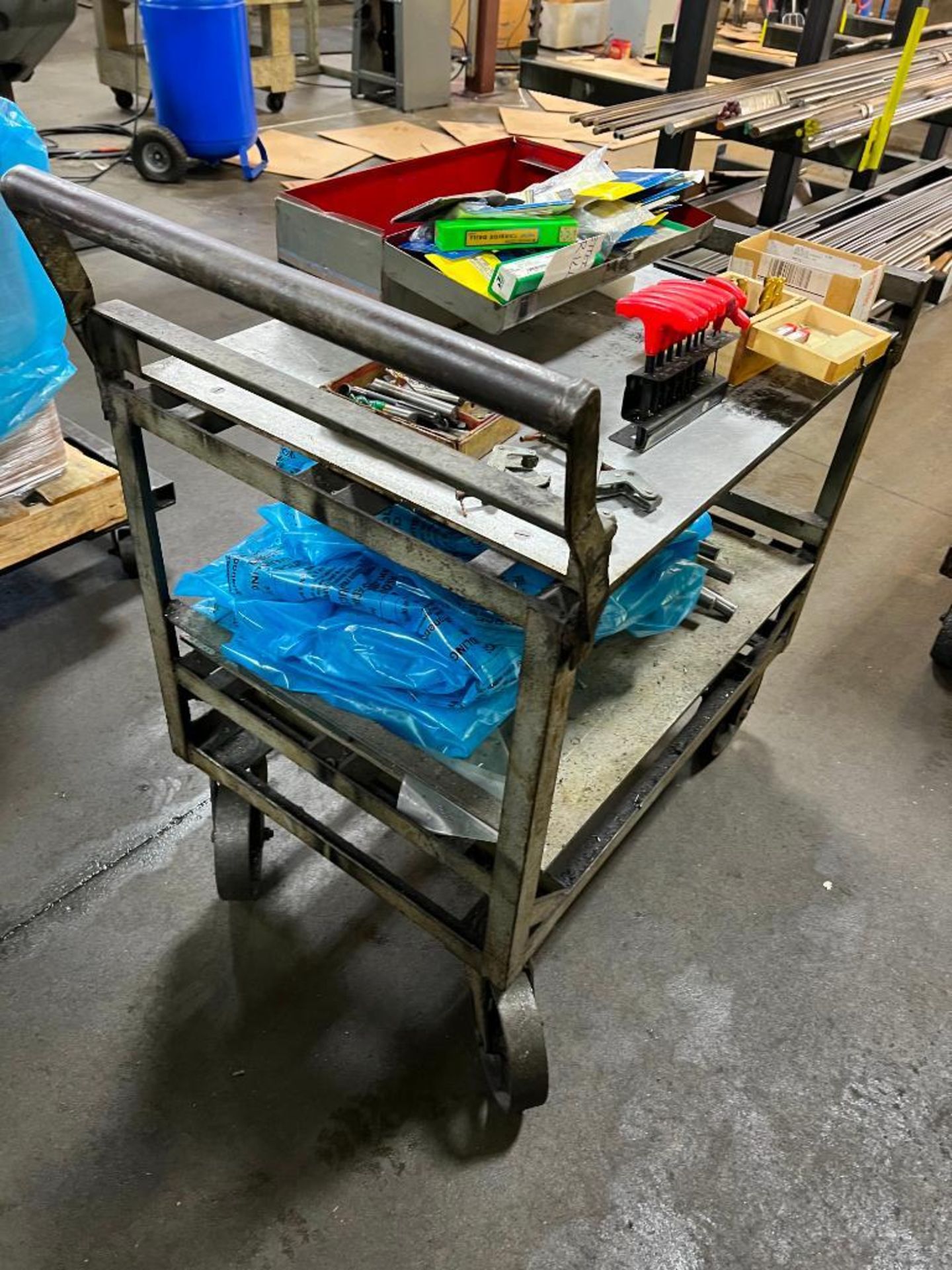 Steel Shop Cart - Includes All Contents - Image 8 of 8