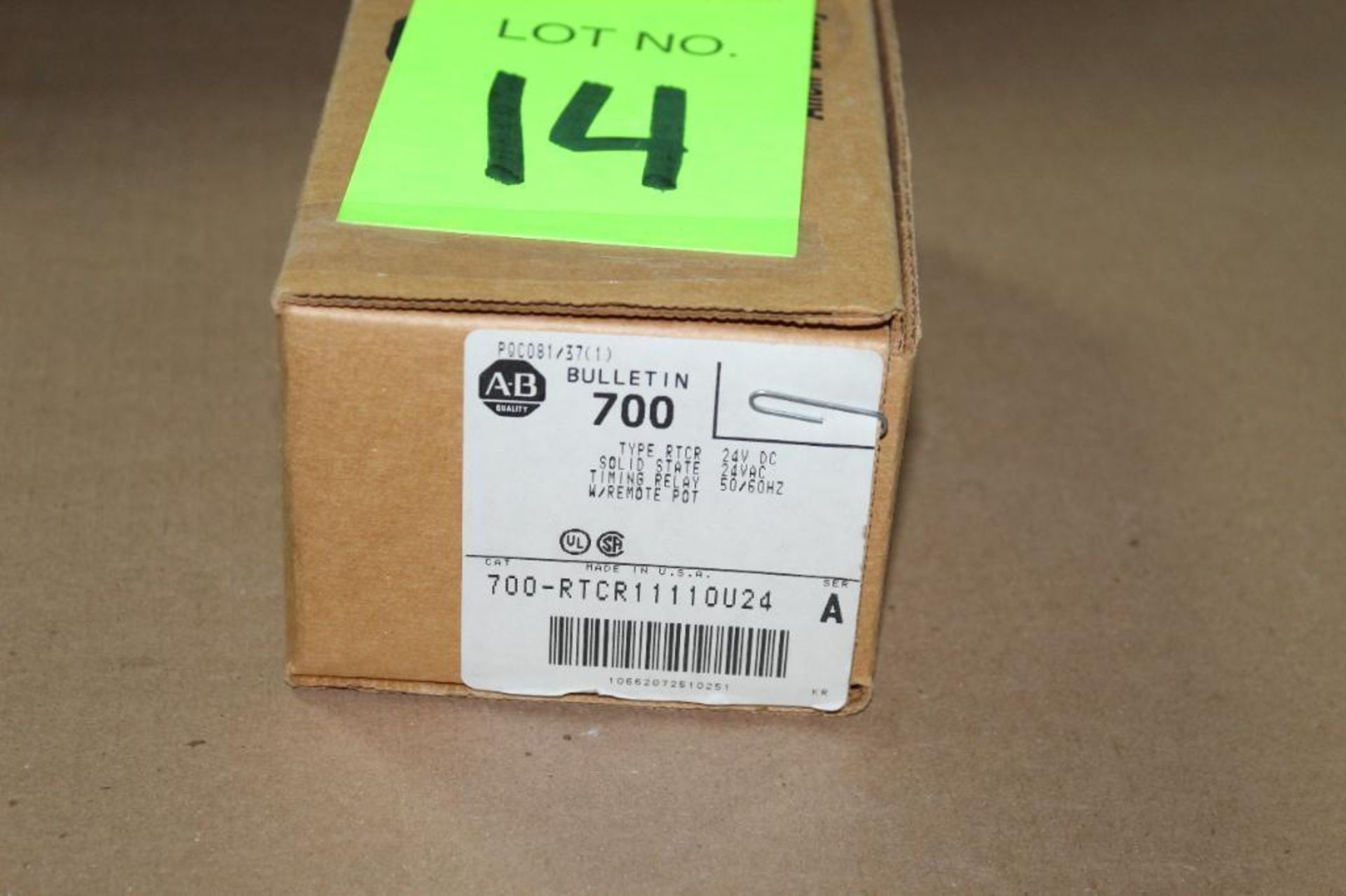 Allen Bradley 700RTCR1111OU24 Solid State Timing Relay with Remote Pot - Image 3 of 5