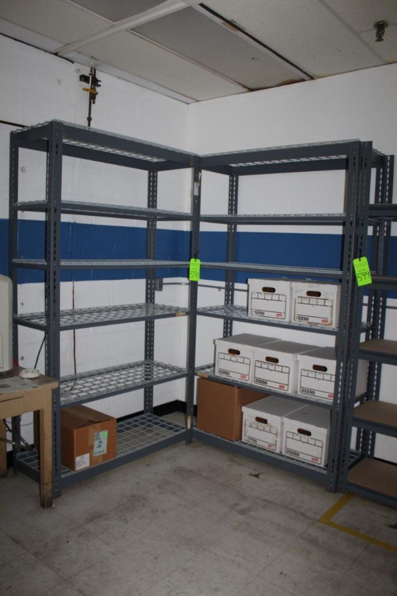 Lot of (2) Metal Shelving Units