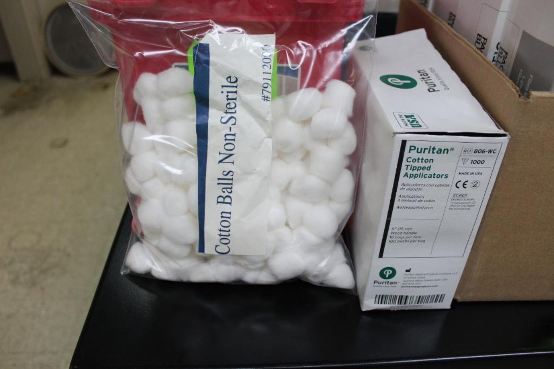 Lot of Kimberly Clark Precision Wipes, Puritan Cotton Tipped Applicators and Non Sterile Cottonballs - Image 4 of 4