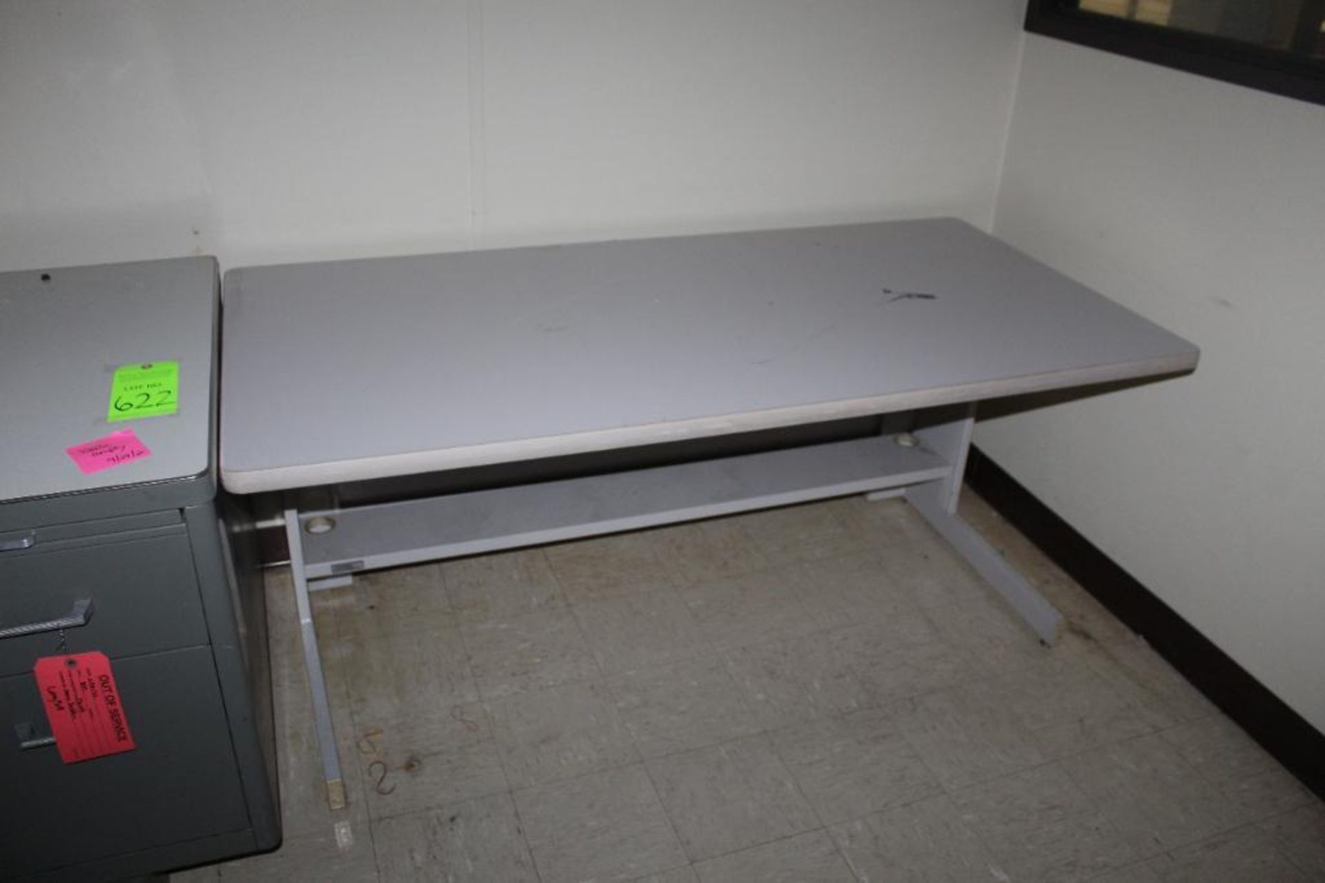 Metal Desk and Table - Image 4 of 4