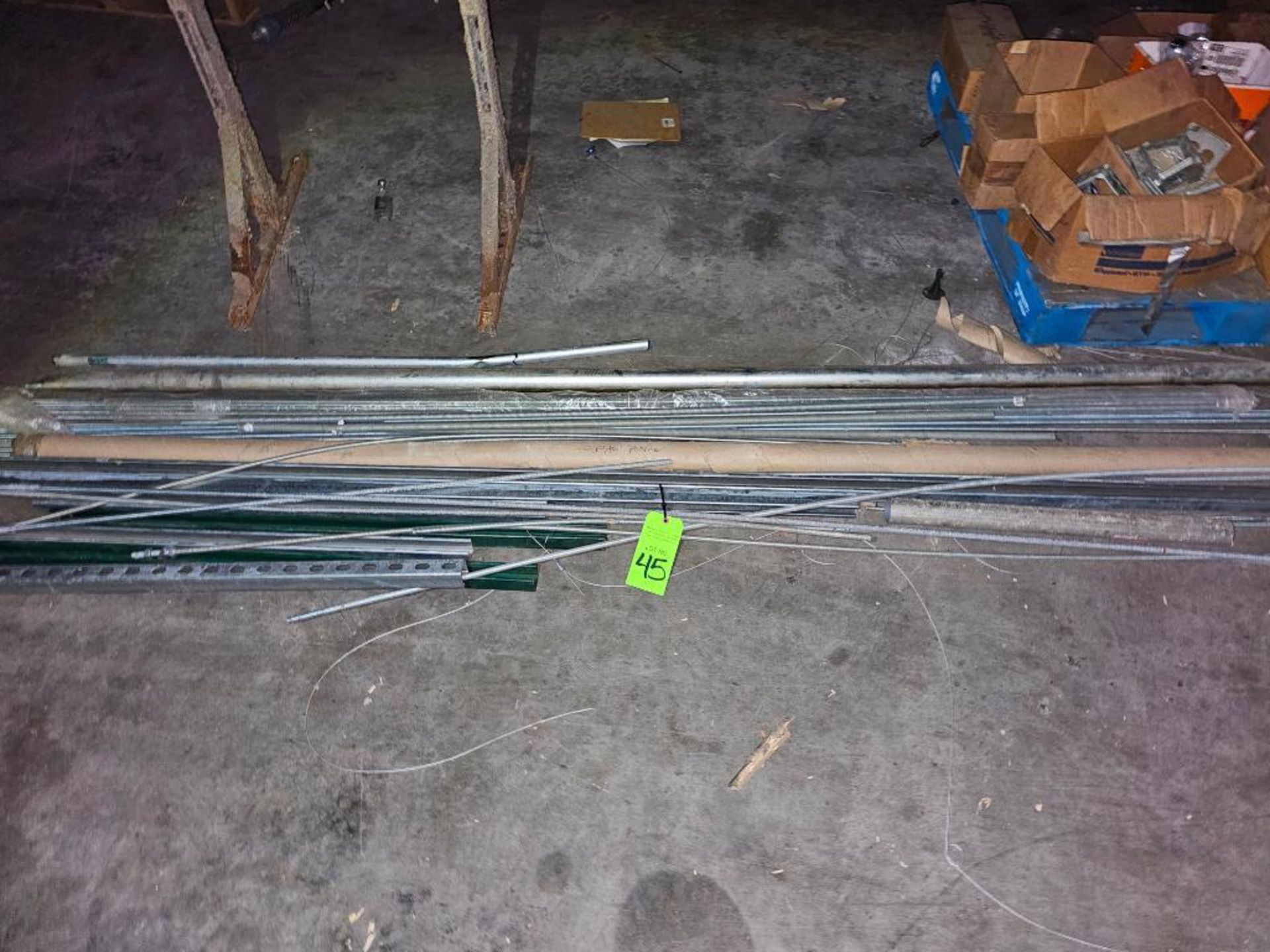 Lot of Assorted Threaded Rod and Unistrut