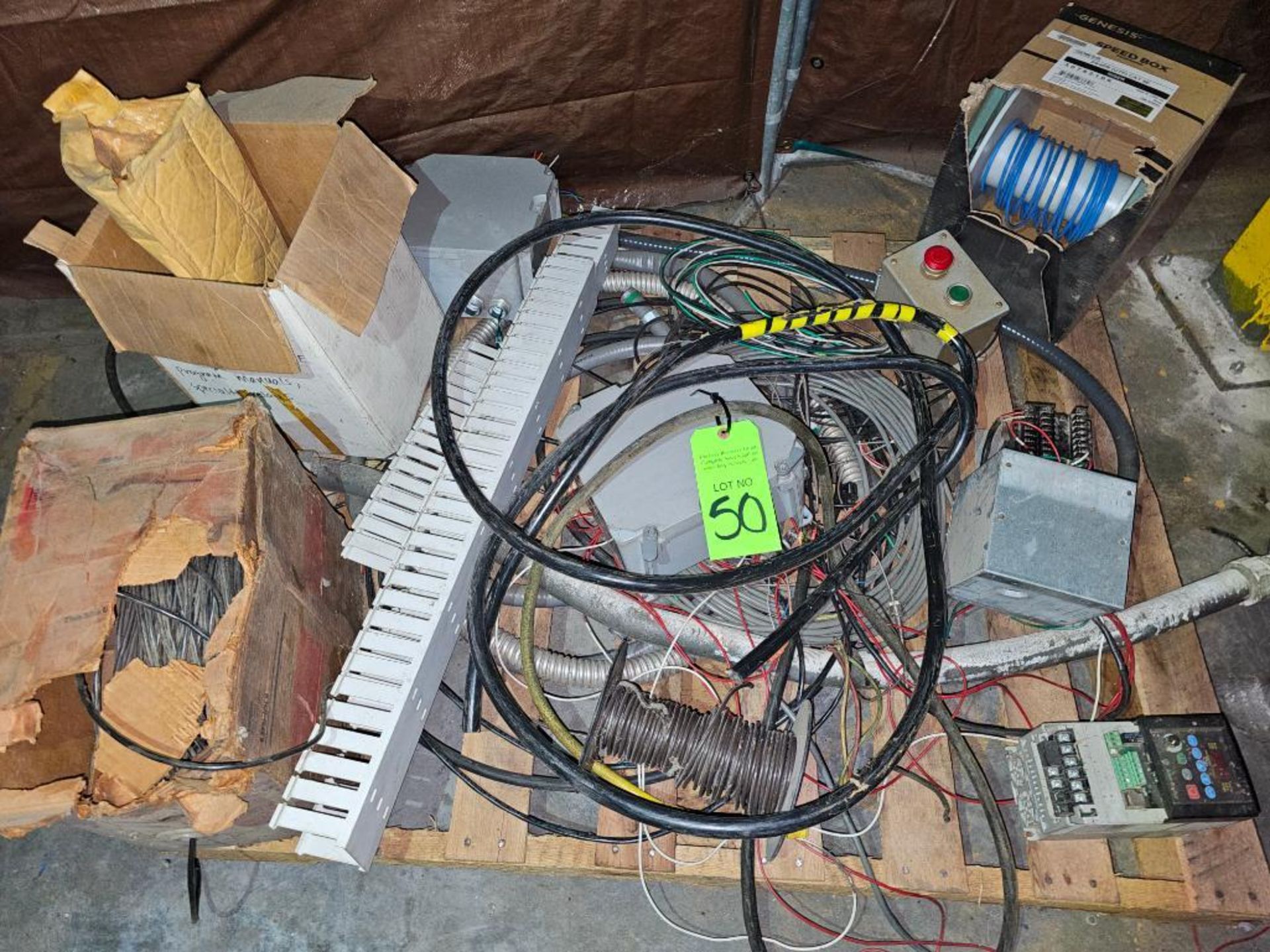 Lot of Assorted Electrical Parts and Wire