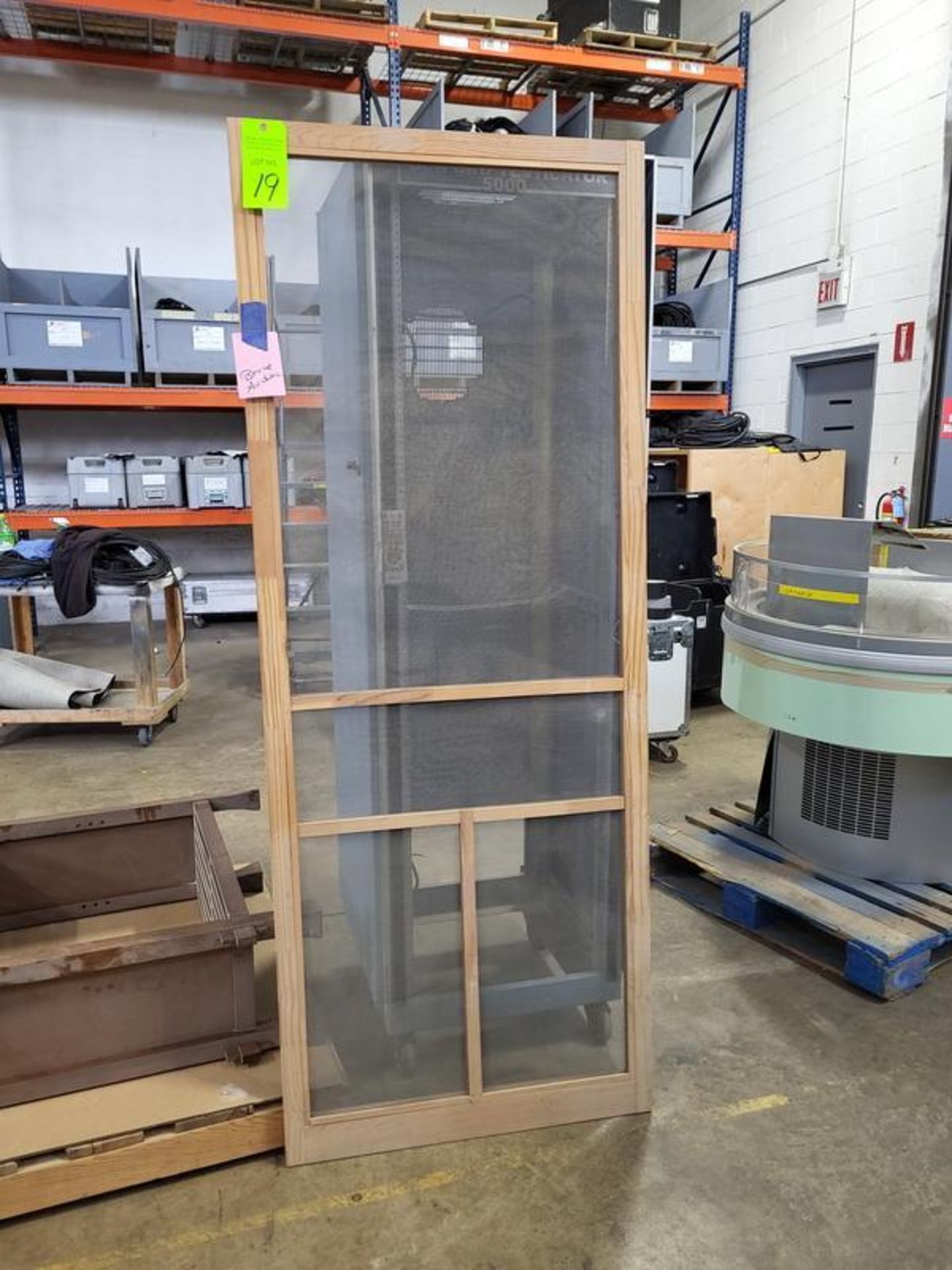 Wood Framed Screen Door, 32"W x 81"H