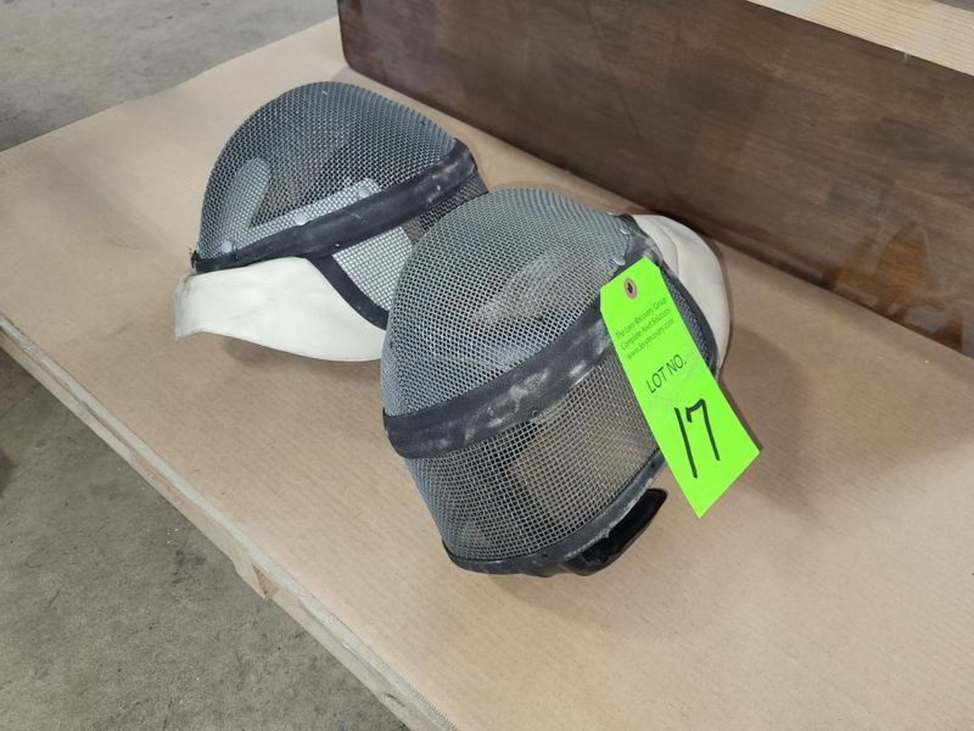 Lot of (2) Fencing Safety Helmets, Medium Size