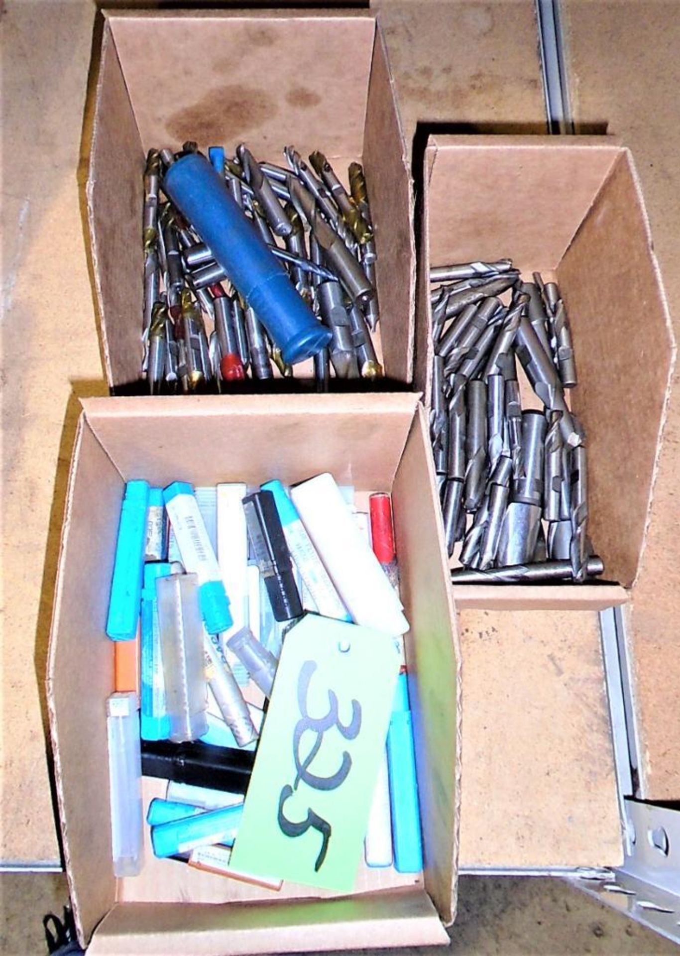 HSS End Mills in (3) Boxes