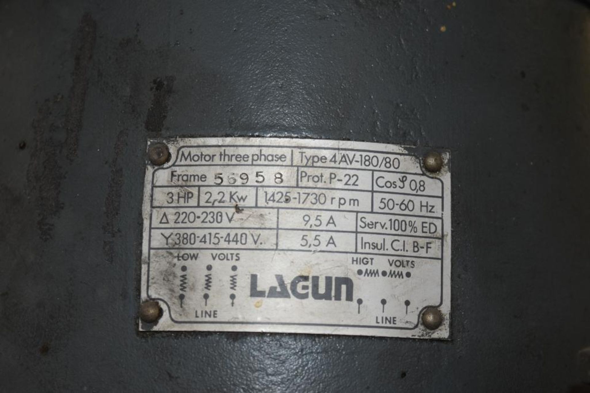 Lagun 3 HP Vertical Mill Model FTV-2 - Image 2 of 5