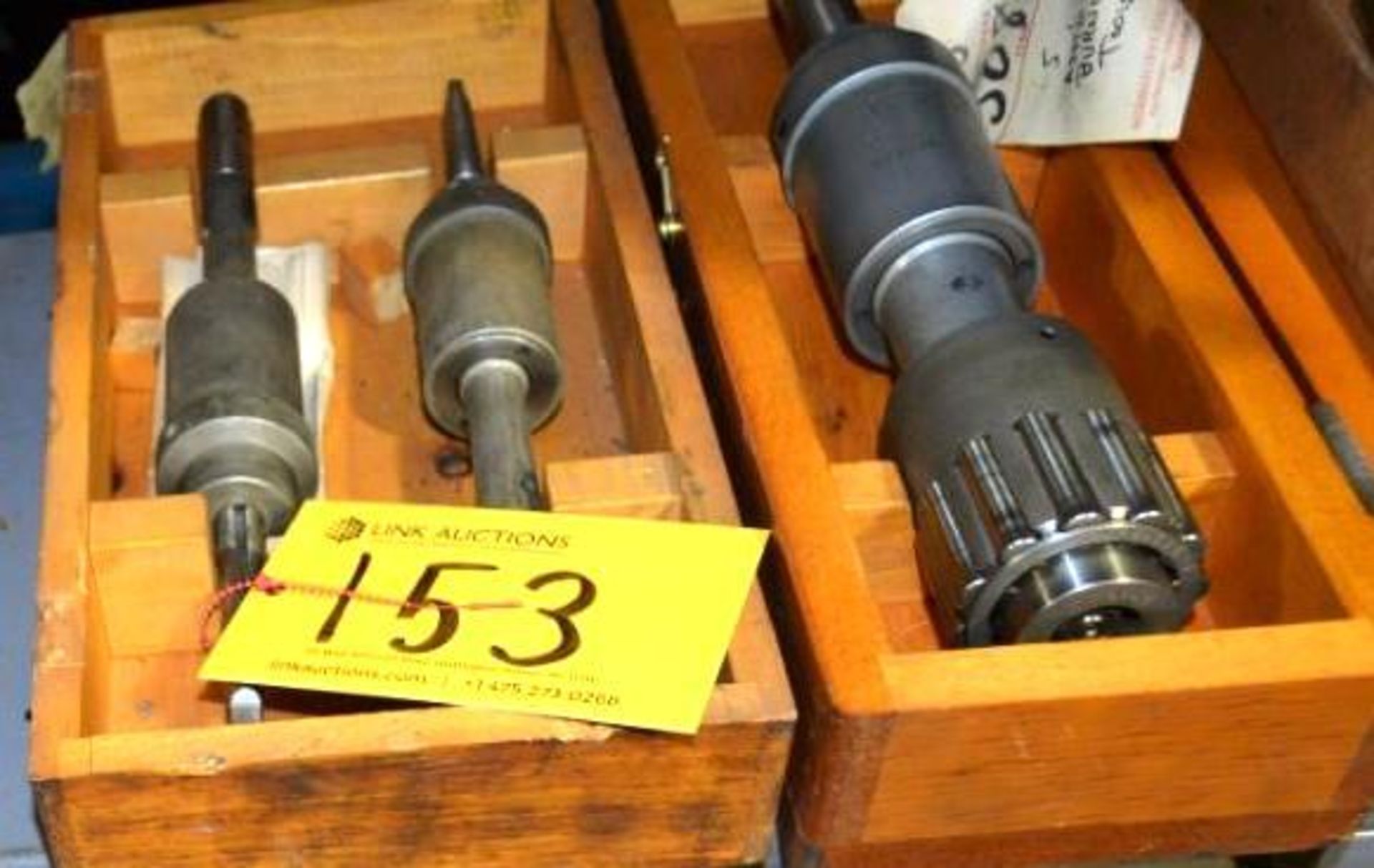 Lot (4) Assorted Burnishing Tools in Wood Case