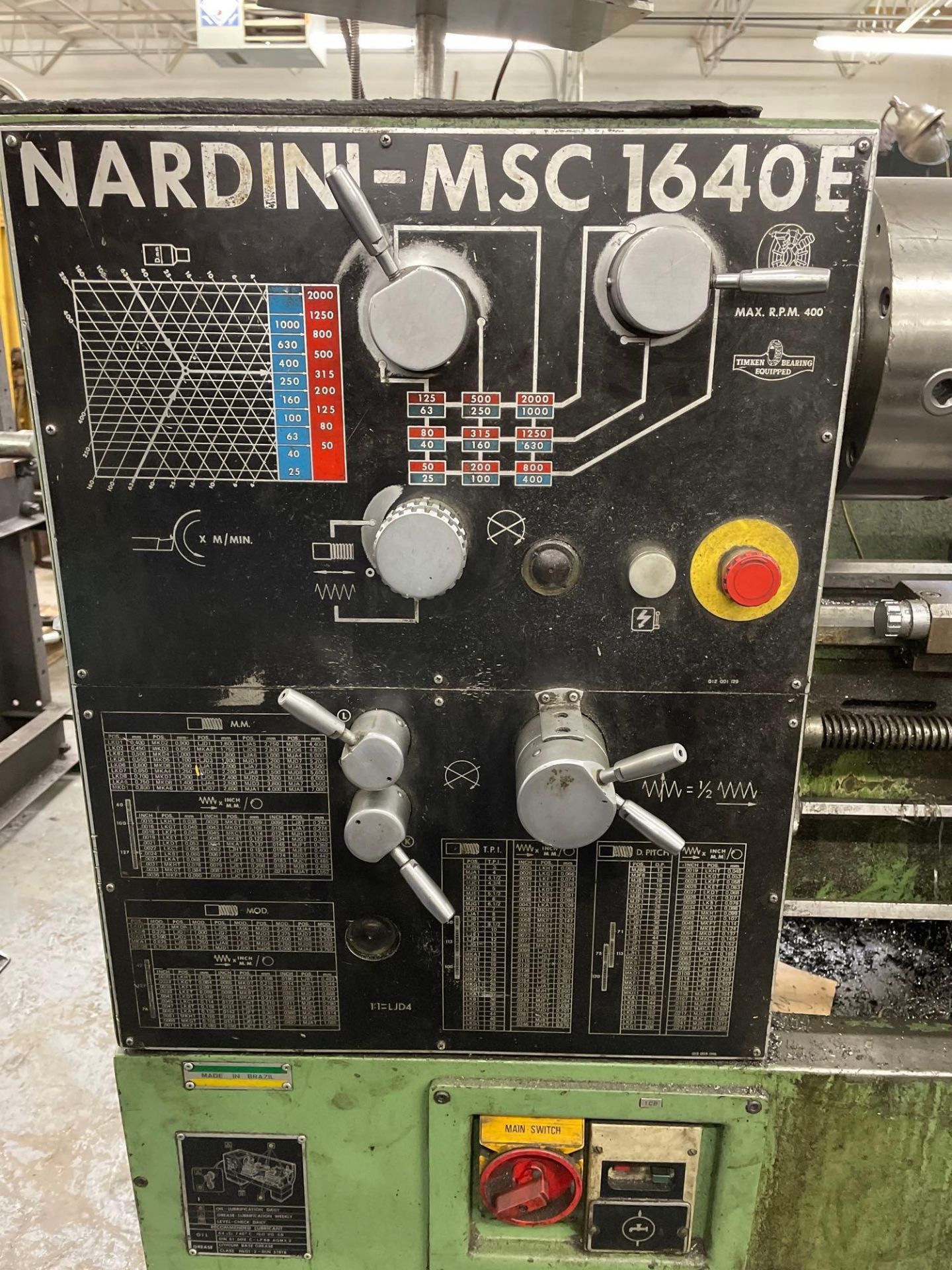 Nardini – MSC 16” x 40” Geared Head Engine Lathe Model 1640E - Image 3 of 8
