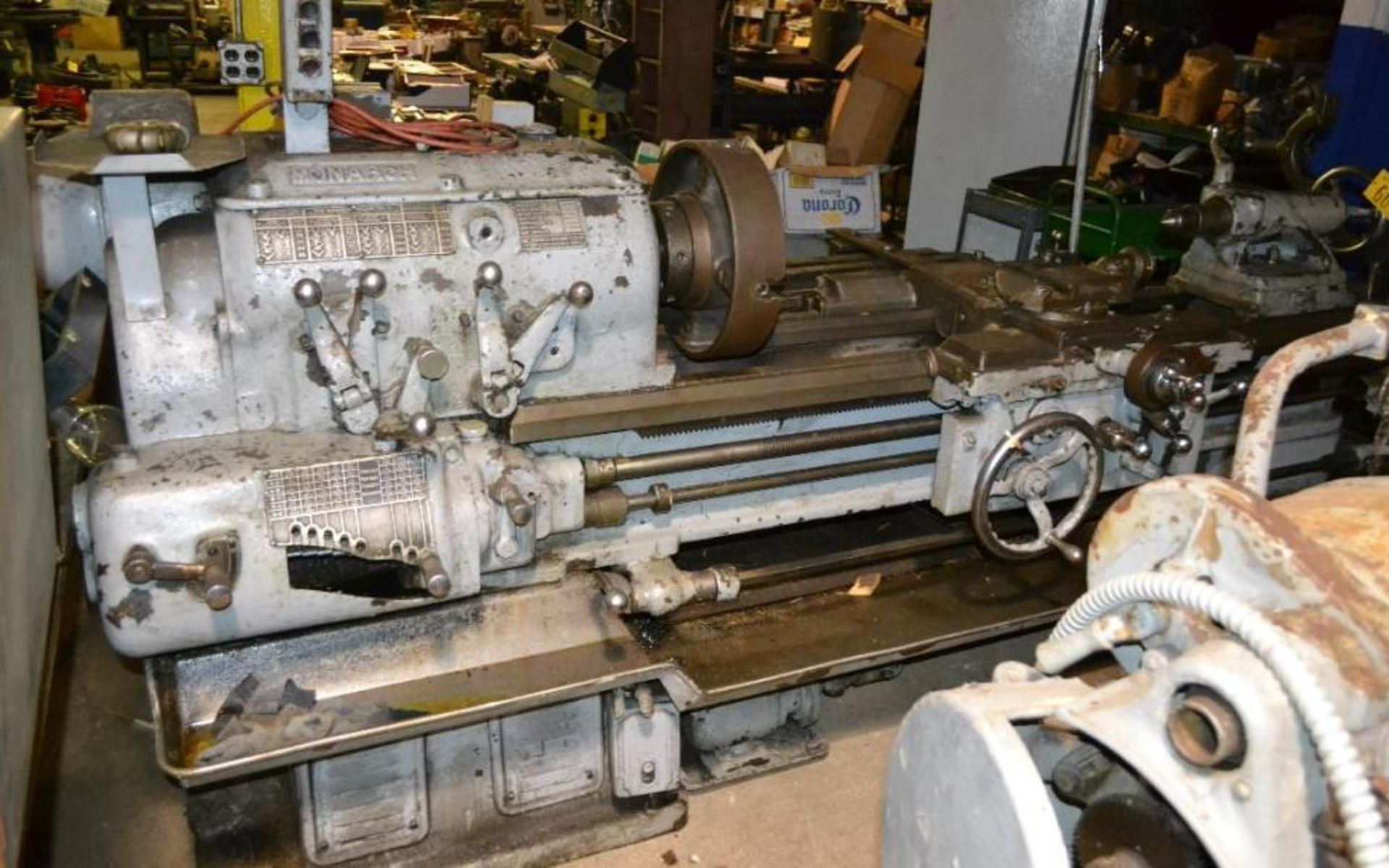 Monarch 16" x 54" Geared Head Engine Lathe S/N 11996 20-850 RPM 16" 4-Jaw Chuck, Carriage with Cross