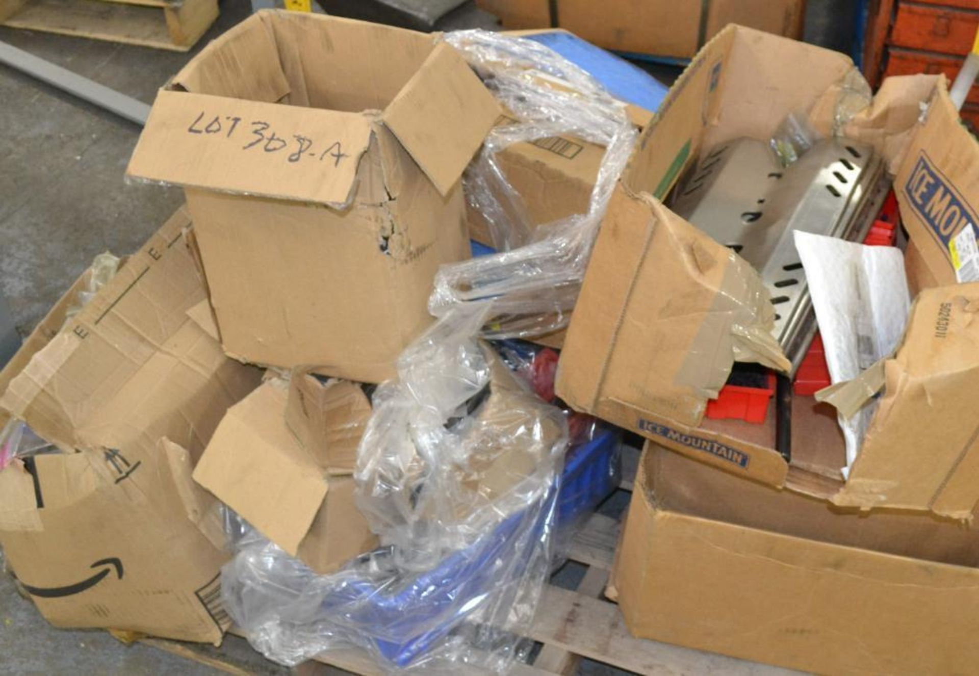 Lot Crate & Contents, (2) File Cabinets & Contents, (1) Skid Misc., (1) Steel Bench Frame - Image 6 of 10