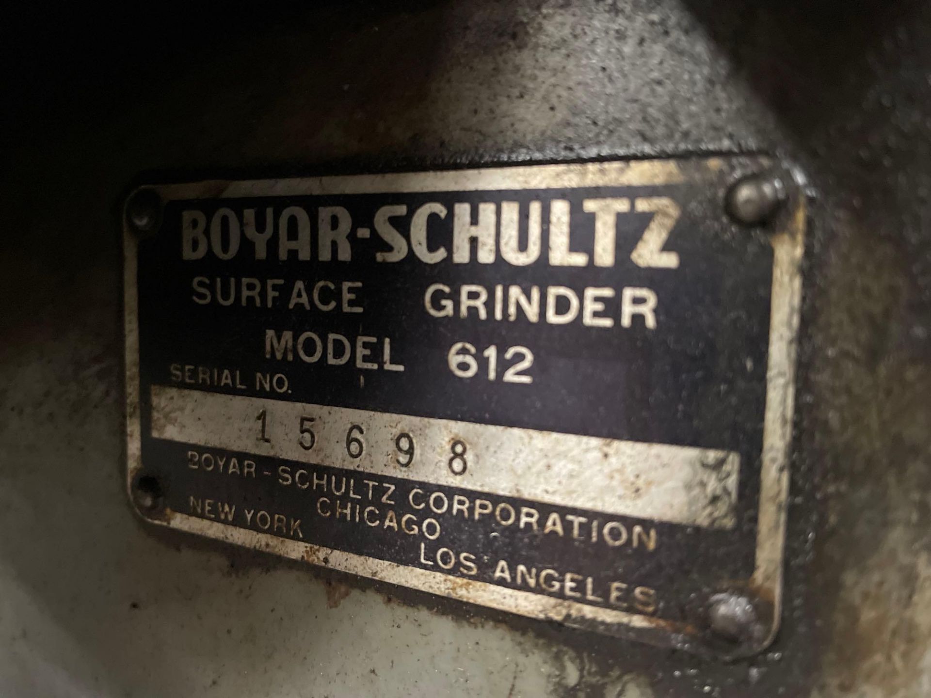 Boyar Schultz 6” x 12” Hand Feed Surface Grinder Model 612 - Image 6 of 6