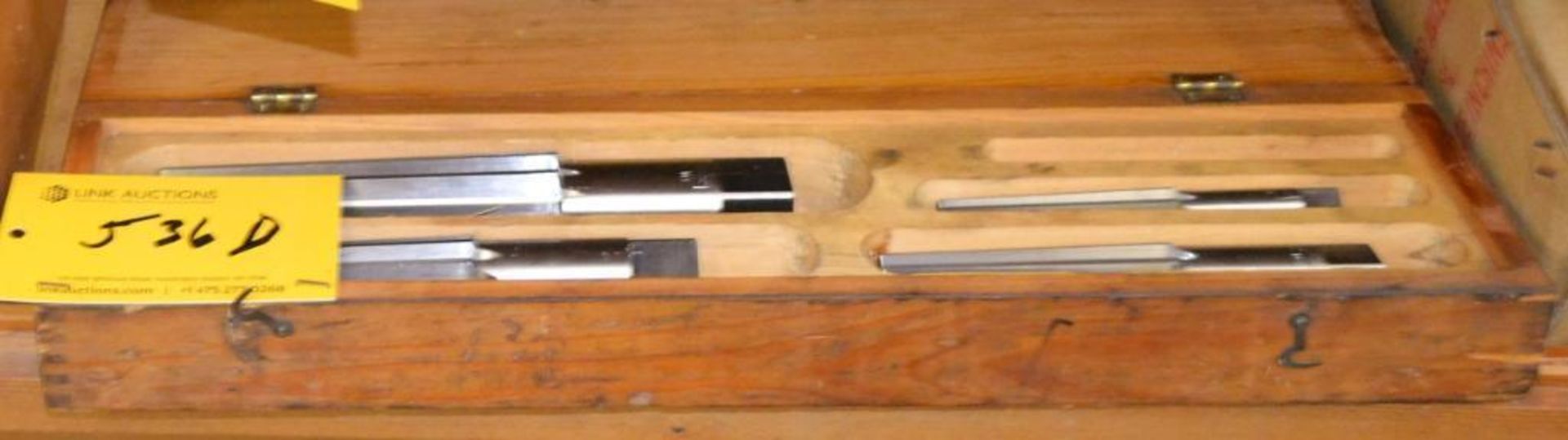 Lot (4) Piece Reamer Set in Wood Case - Image 2 of 2