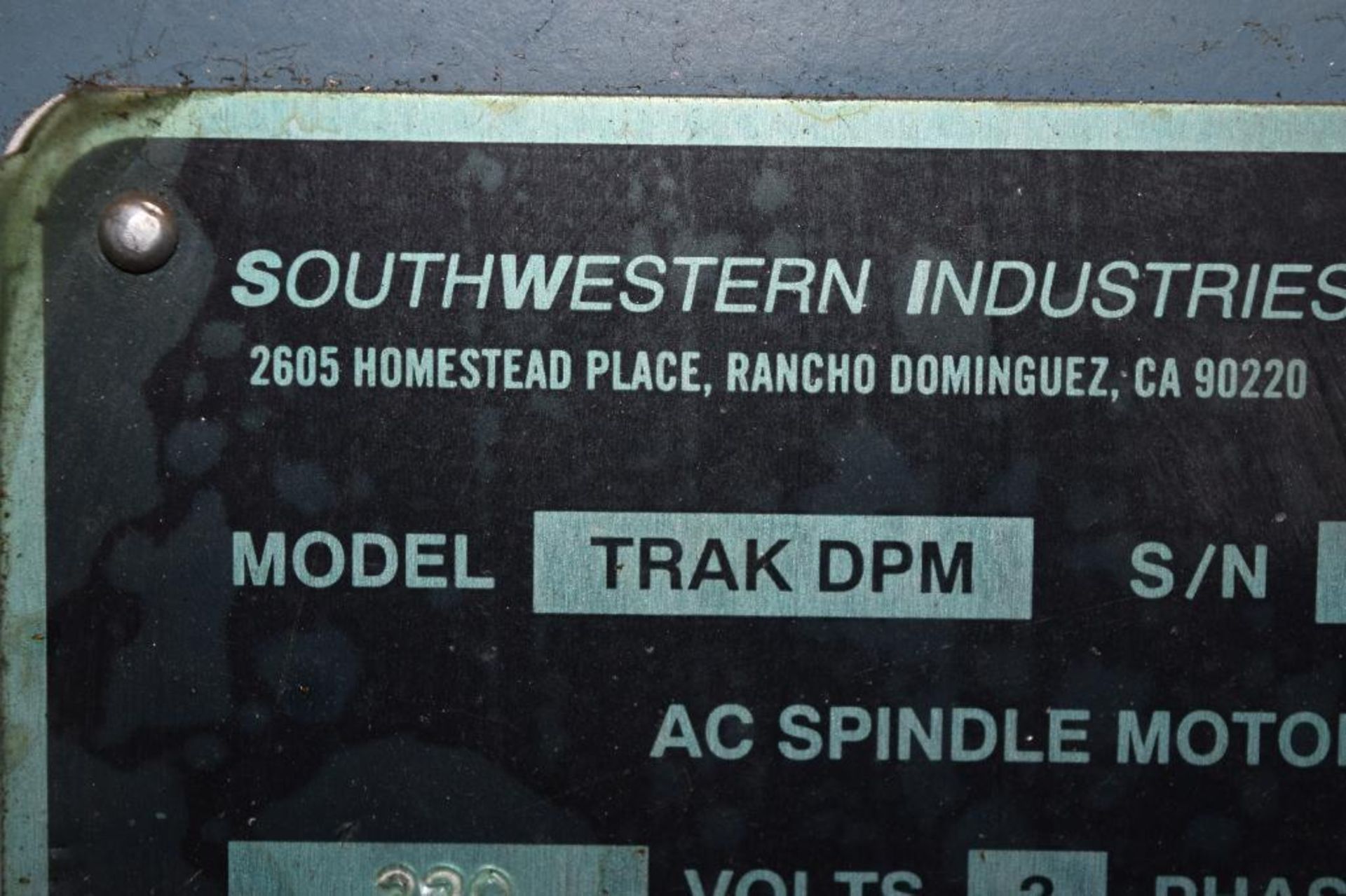 Trak 3 HP Variable Speed CNC Vertical Mill Model DPM - Image 9 of 19