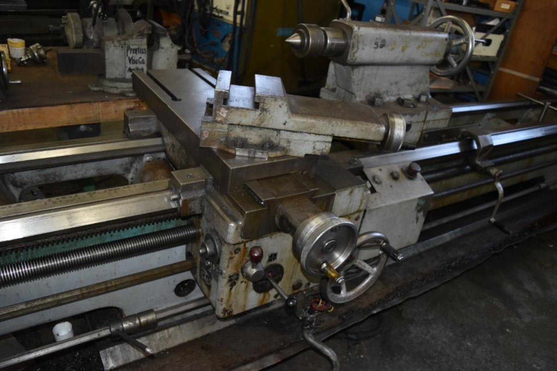 TOS 28” x 168” Geared Head Gap Bed Engine Lathe Model 66-71C - Image 4 of 13