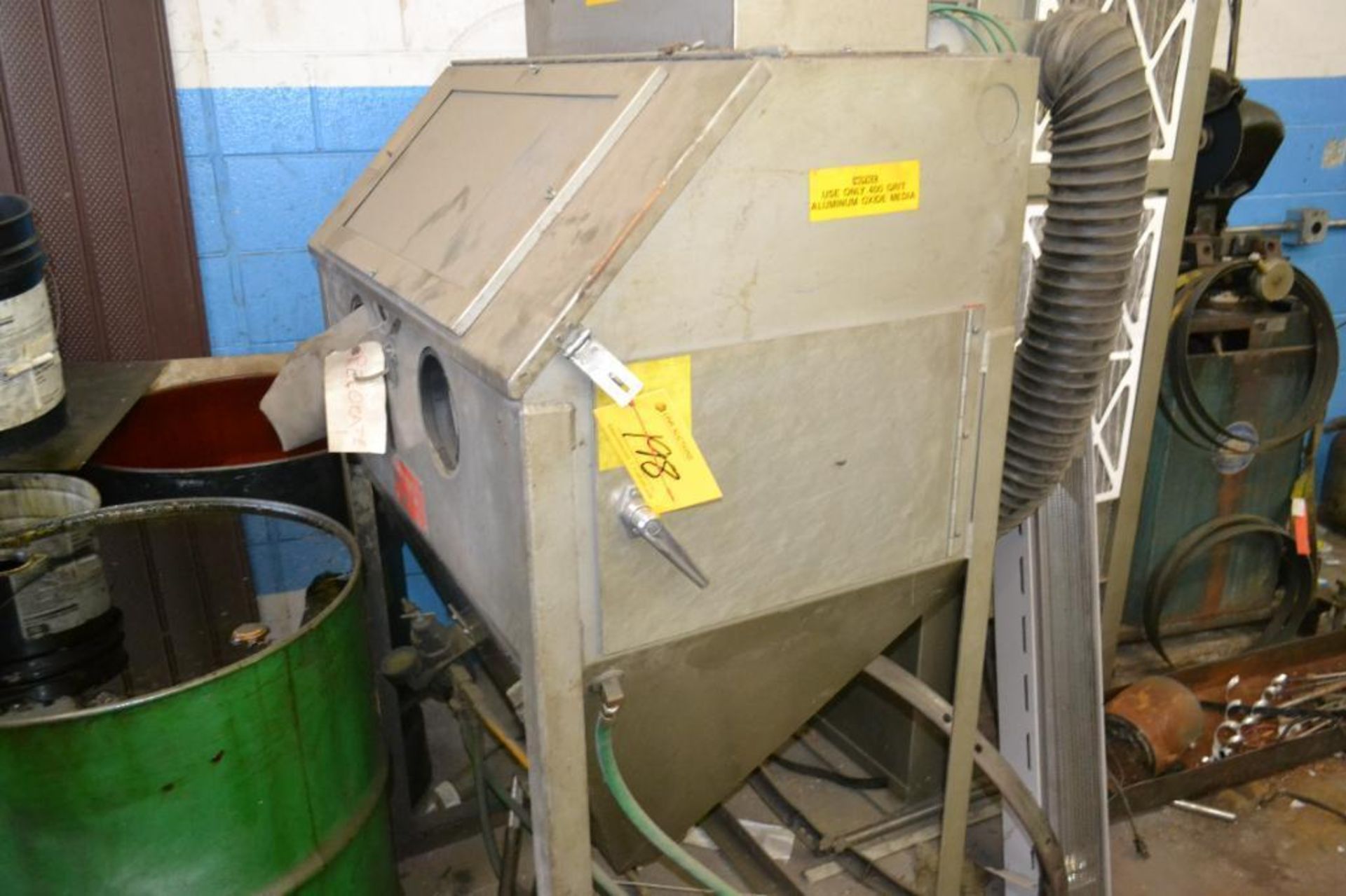 Trinco 2-Hole Reach-in Blast Cabinet Model 36-Deluxe, S/N 35969-1, with Trinco Dust Collector - Image 3 of 3