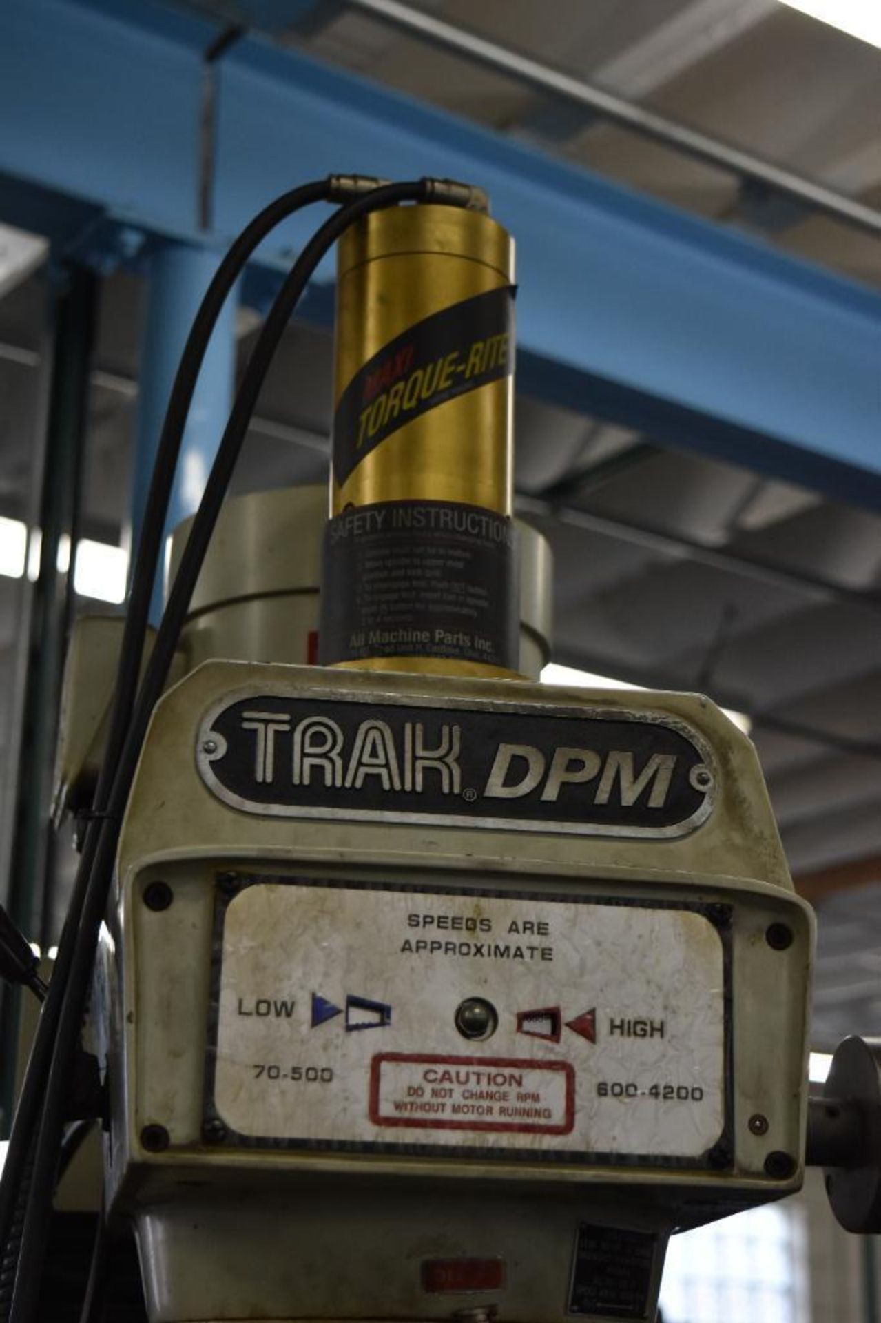 Trak 3 HP Variable Speed CNC Vertical Mill Model DPM - Image 4 of 19