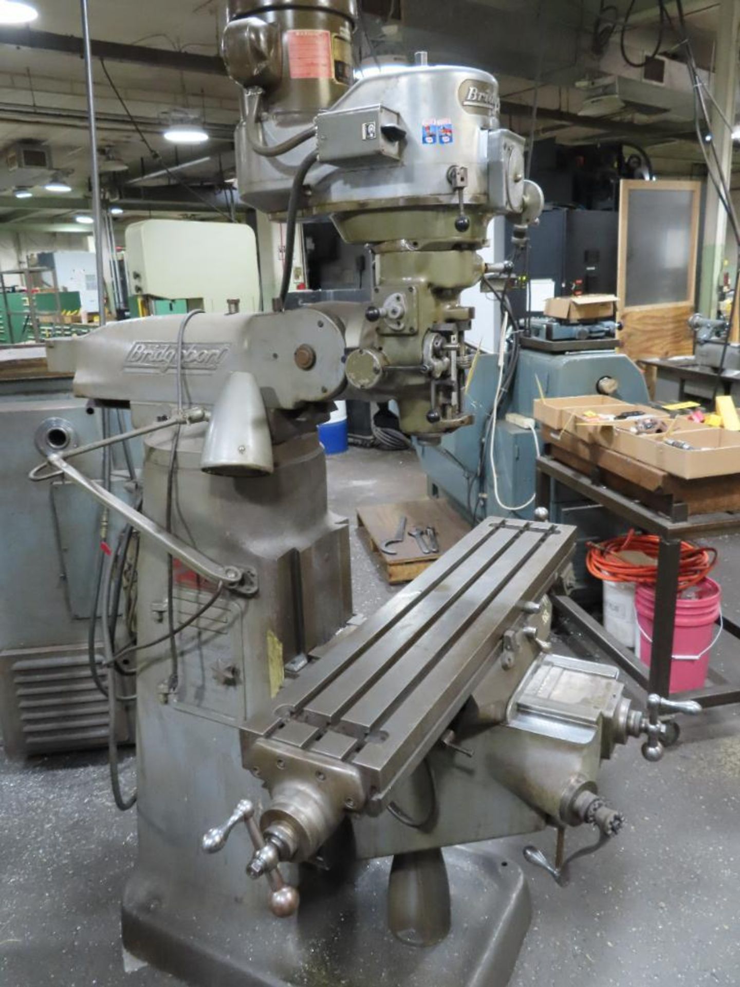 2J Bridgeport Vertical Milling Machine, (S/N:12BR156161), Table 9" X 42", PowerFeed To Table,Spindle - Image 2 of 2